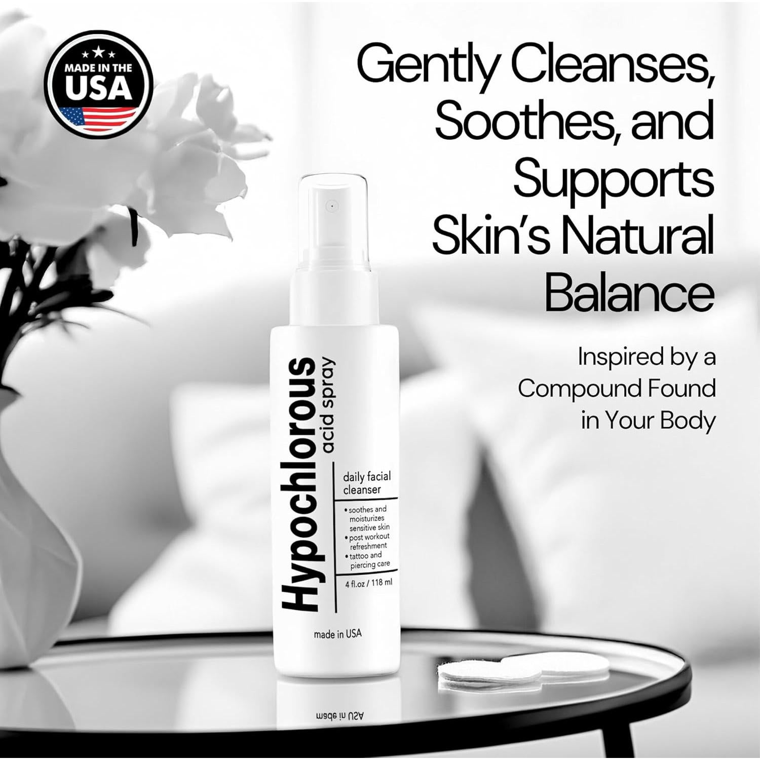 BodyJ4You Spray Facial de Ácido Hipocloroso 118 ml - Hidratante y Calmante