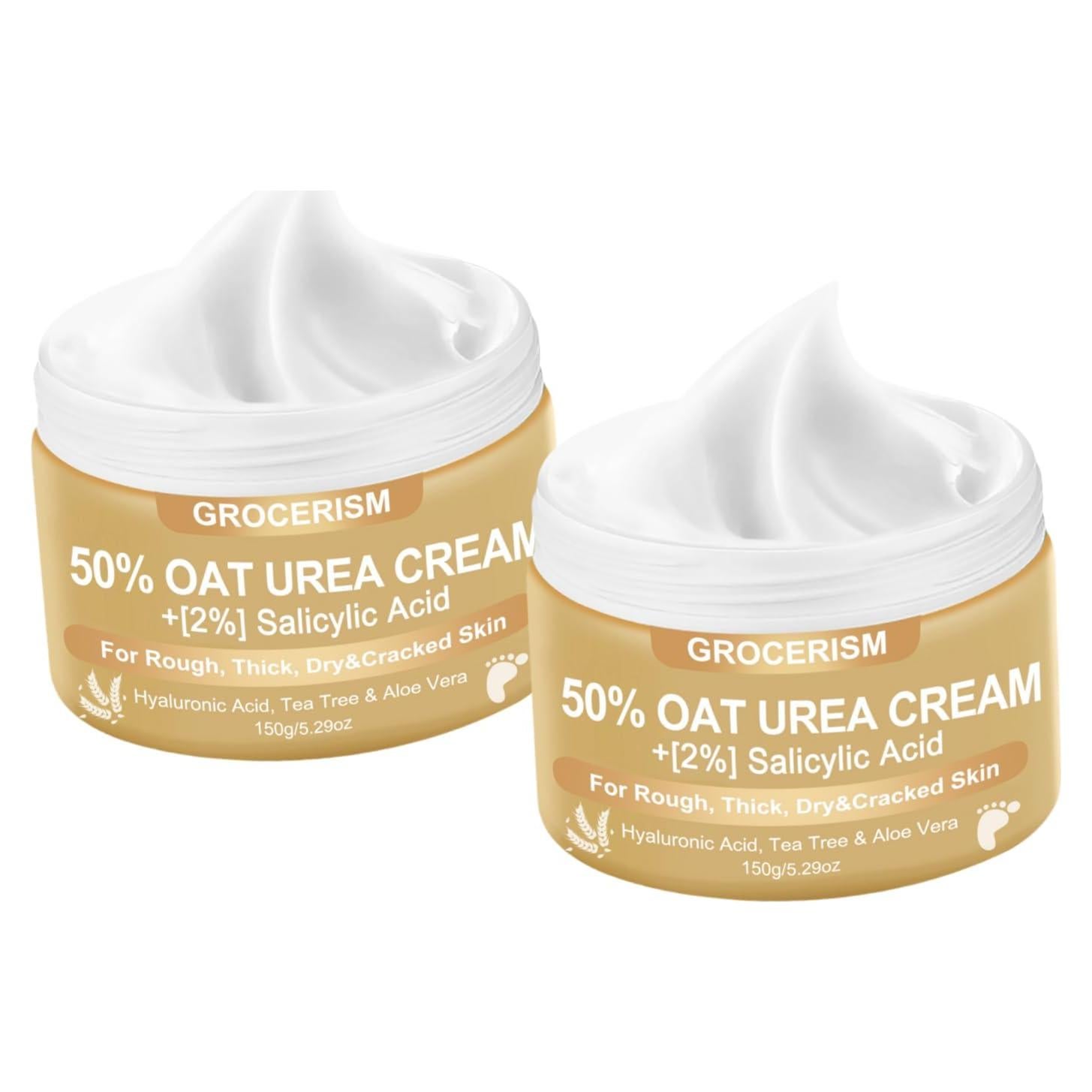 Crema de Urea 50% Grocerism 300g con Avena y Ácido Salicílico