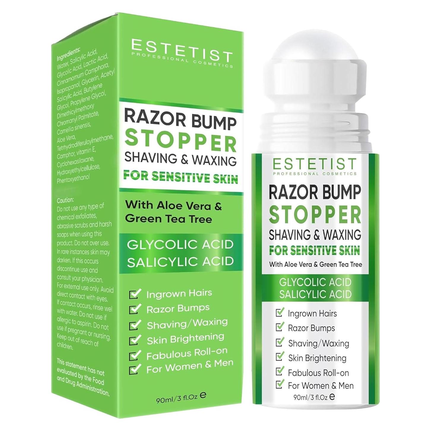 Detenedor de Bumps Estetist Roll-On Aloe Vera 85g Piel Sensible