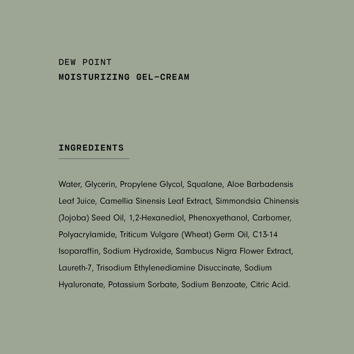 Gel Hidratante Facial Versed Dew Point 59.15 ml - Antioxidante