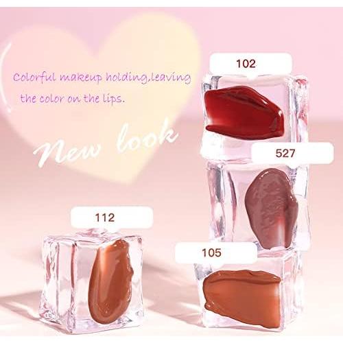 Brillo de Labios Hidratante Bekoeen Rosa 2 Pcs Gel Larga Duración