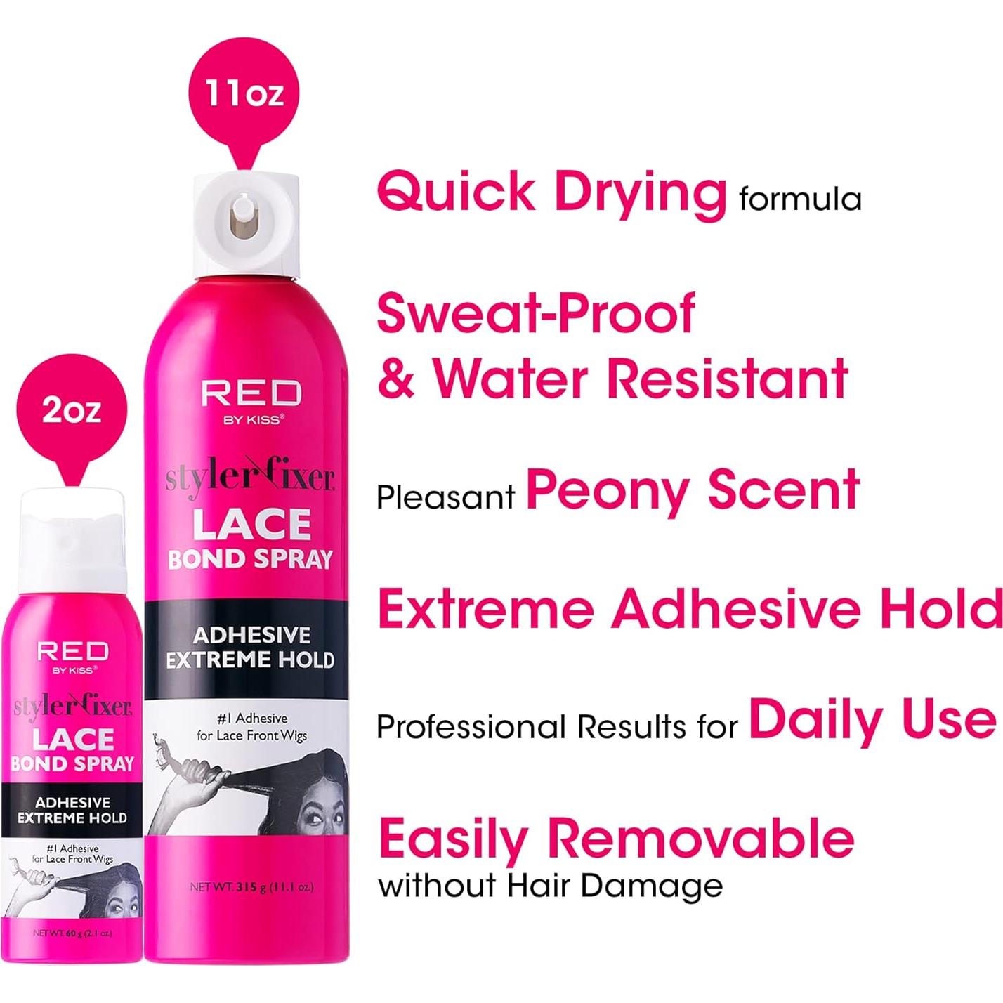 Spray Adhesivo para Pelucas Red by Kiss 56.7ml Resistente