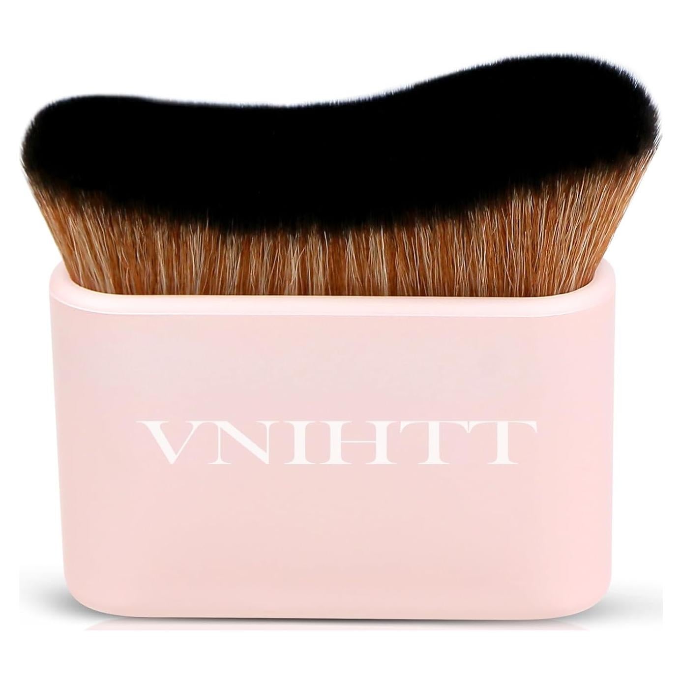 Brocha Autobronceadora Kabuki VNIHTT - Aplicador Vegano 6.81cm