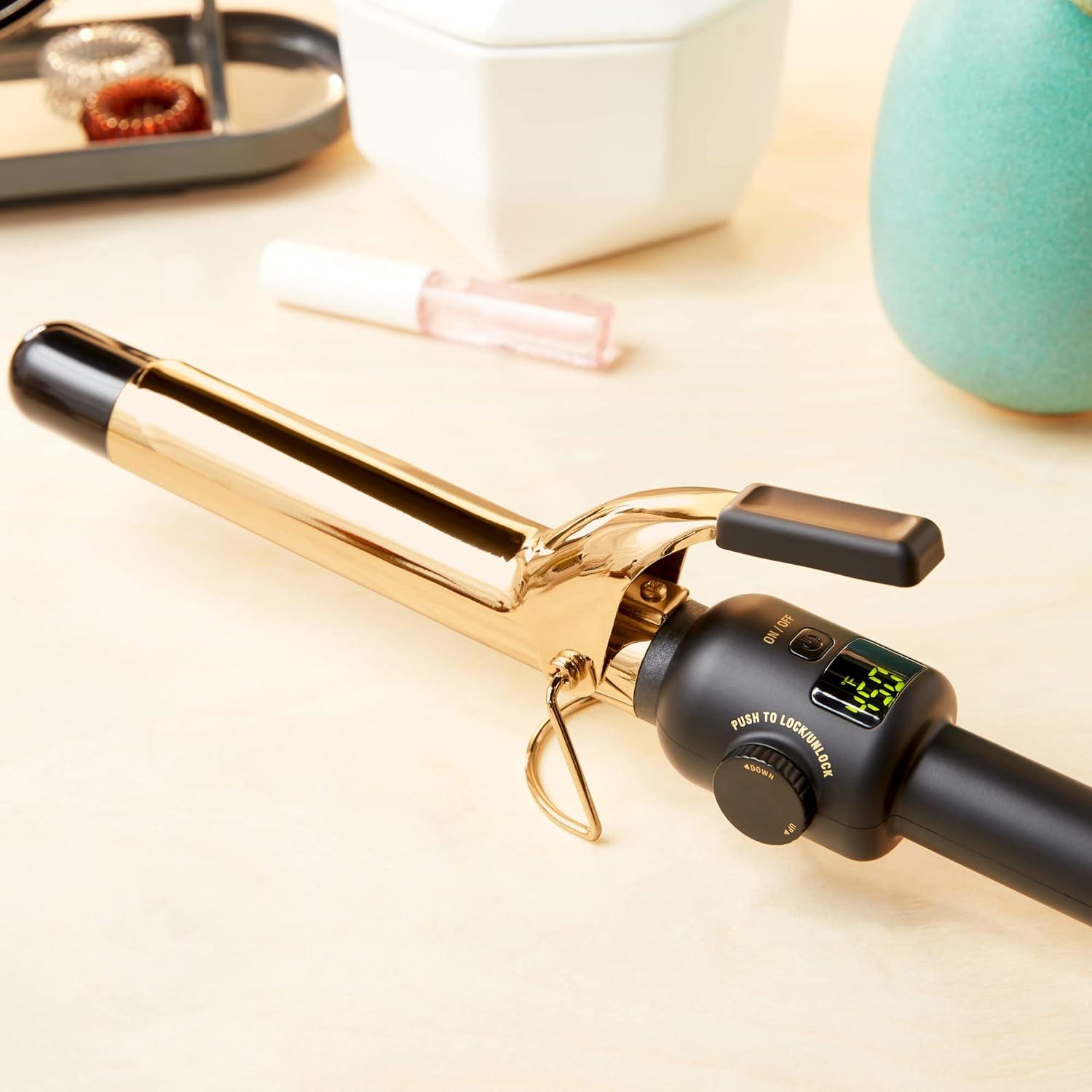 Plancha de Rizar Digital Hot Tools 24K Gold 1'' 232°C