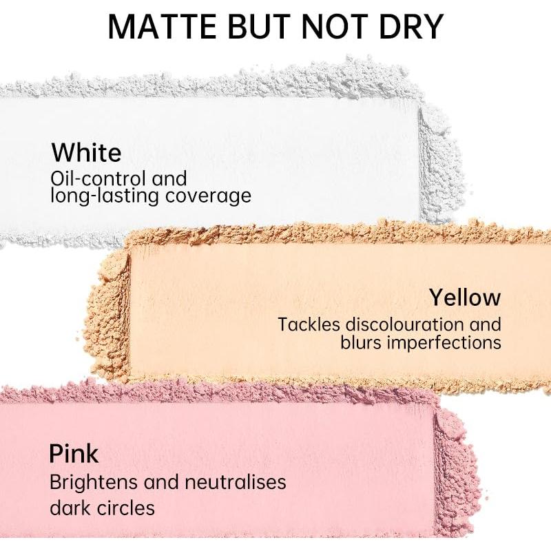 Polvo Suelto Fijador CATKIN - 3 Colores para Piel Grasa