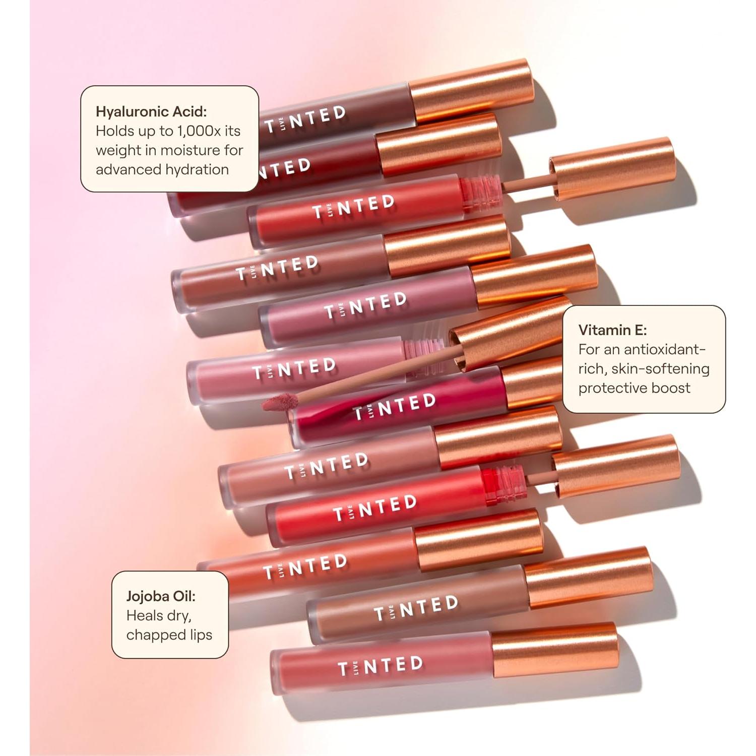 Crema Labial Líquida Live Tinted Huelip 2.67 ml Rosa Cálido