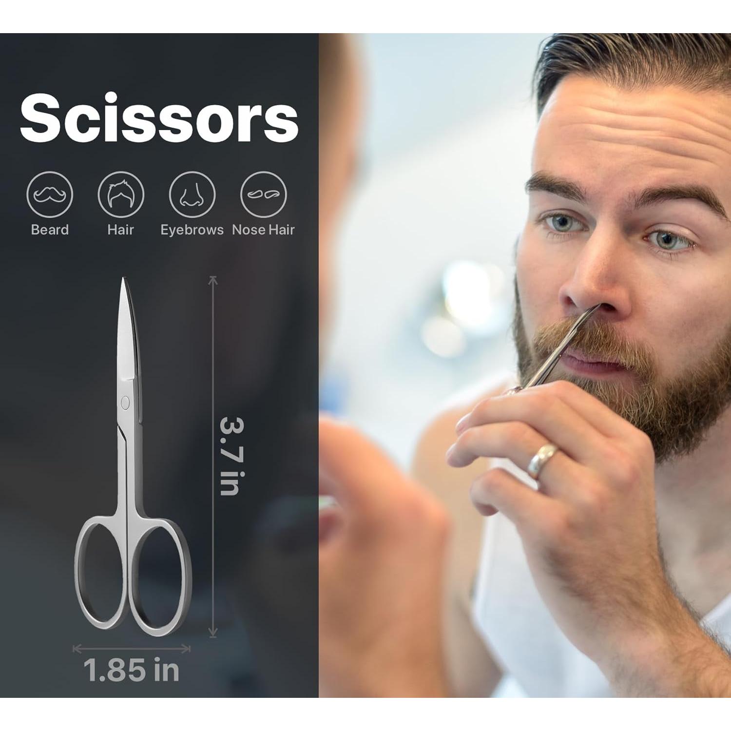 Konovo Kit de Cuidado de Uñas 5 Piezas Acero Inoxidable