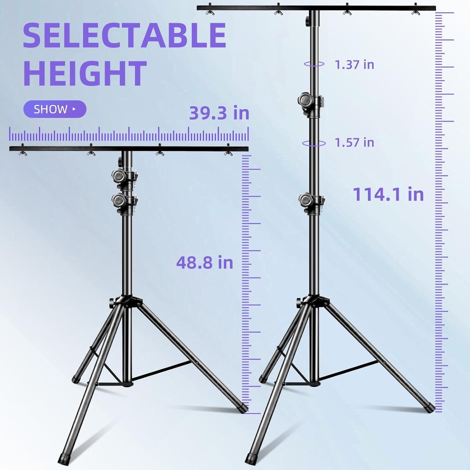 Soporte de Luz DJ Gaoding Ajustable 124-290 cm Portátil