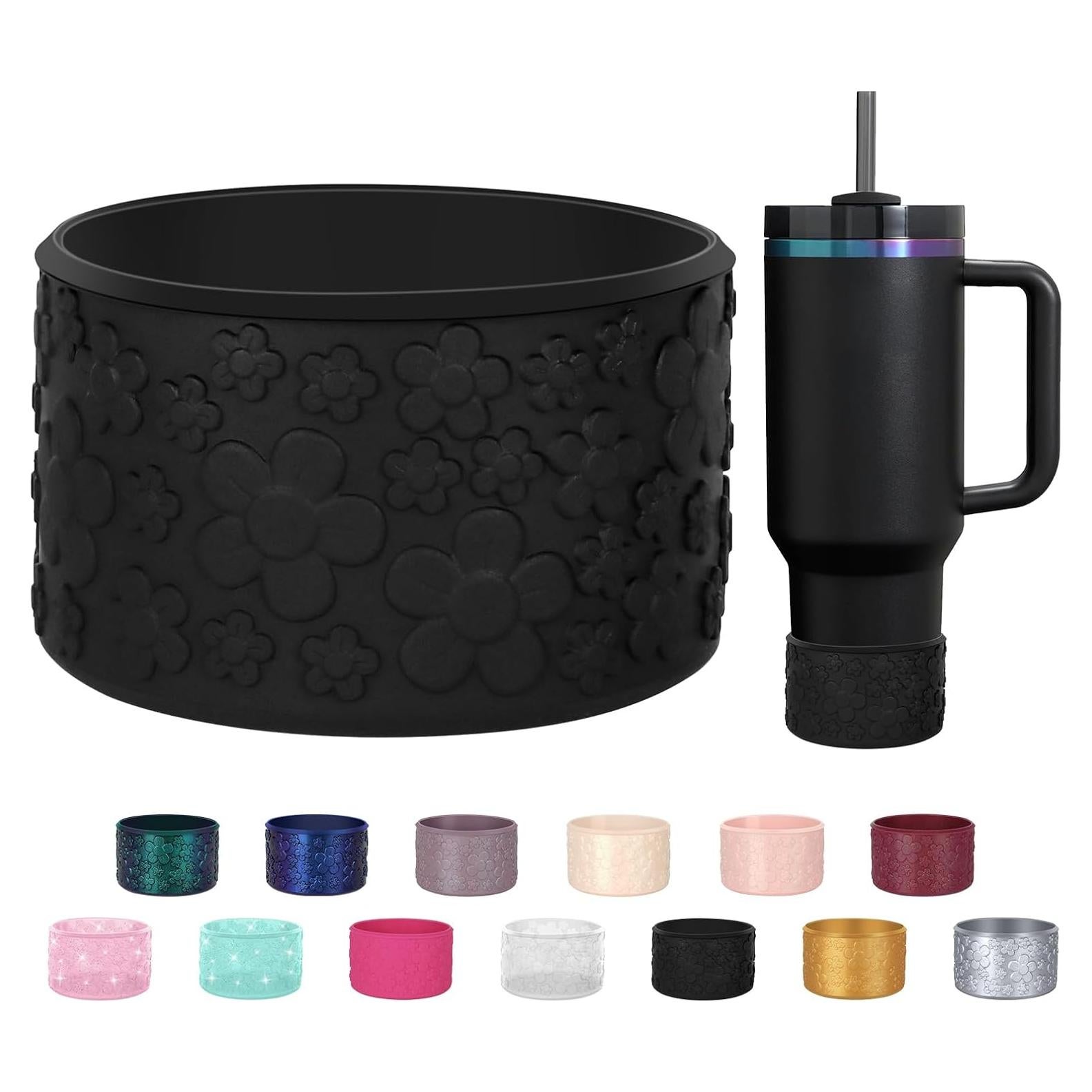 Funda de Silicona Floral ZXFYE para Botellas Stanley 30-40oz