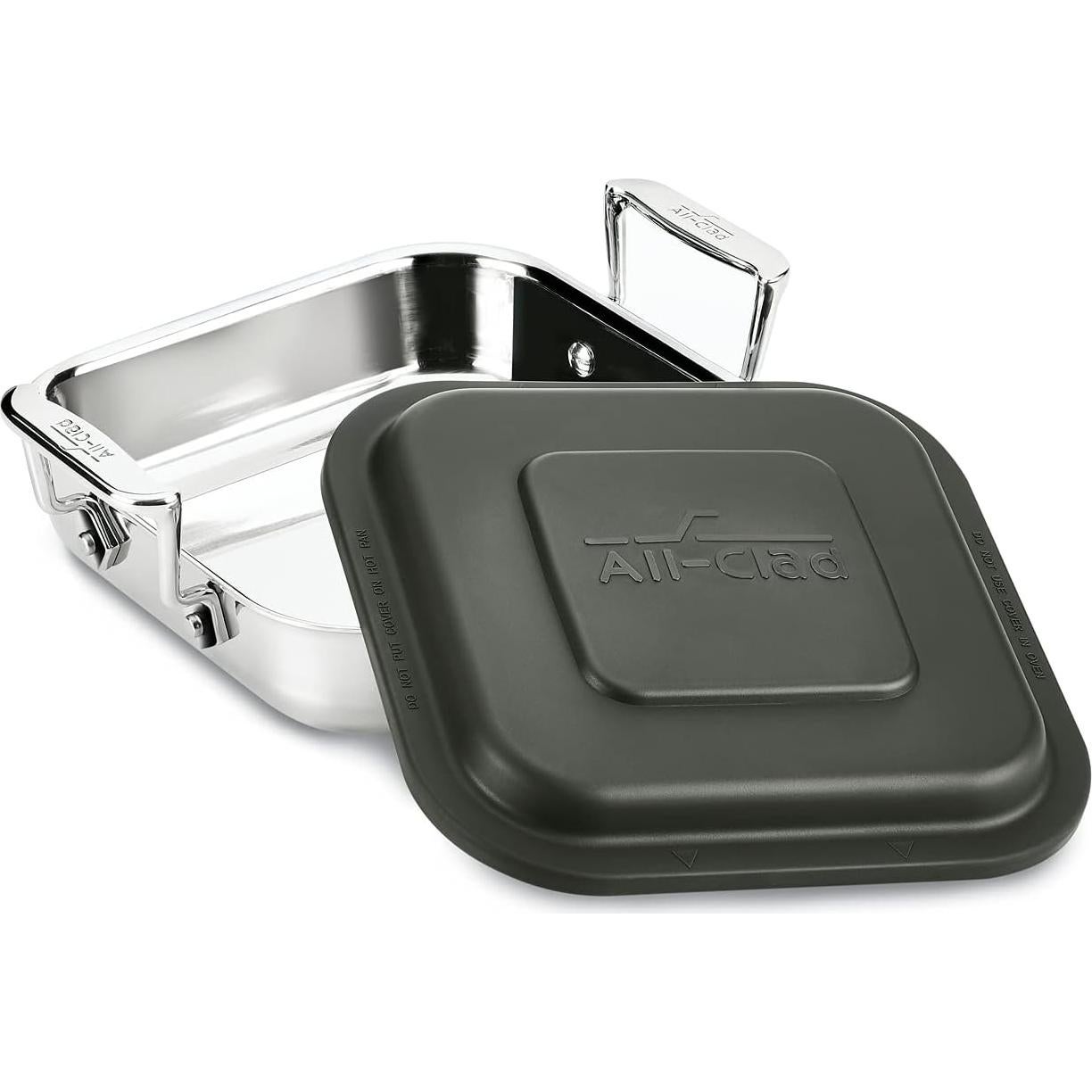 Sartén Cuadrada All-Clad 20 cm Acero Inoxidable con Tapa