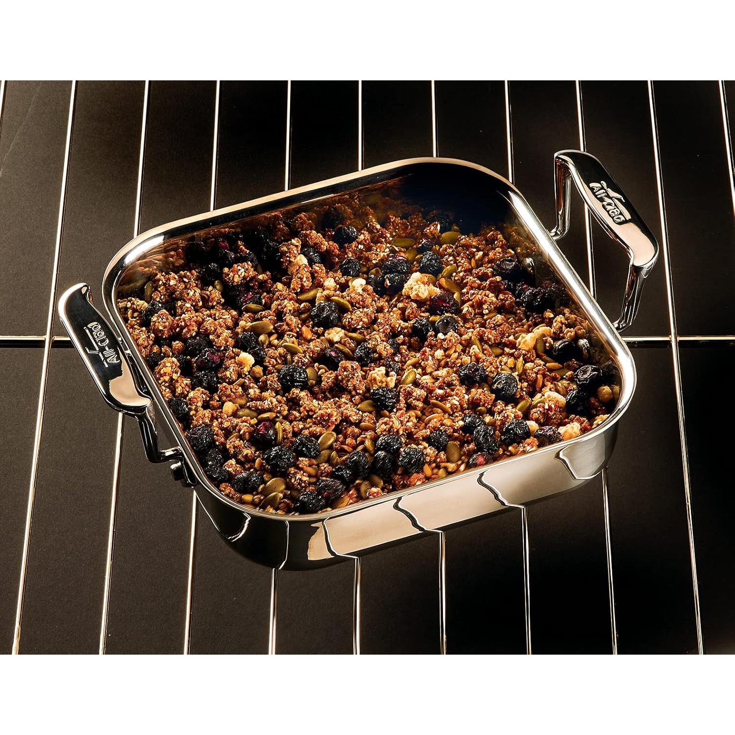 Sartén Cuadrada All-Clad 20 cm Acero Inoxidable con Tapa