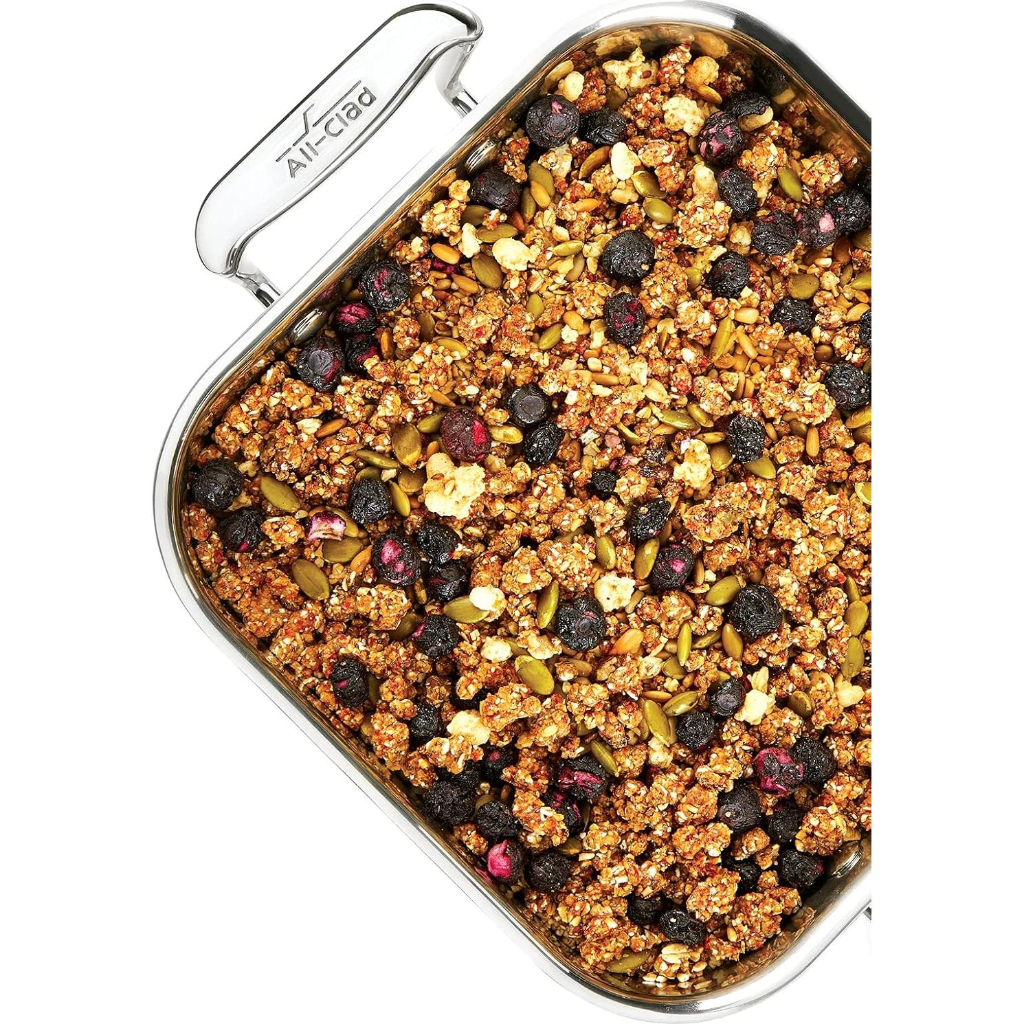 Sartén Cuadrada All-Clad 20 cm Acero Inoxidable con Tapa