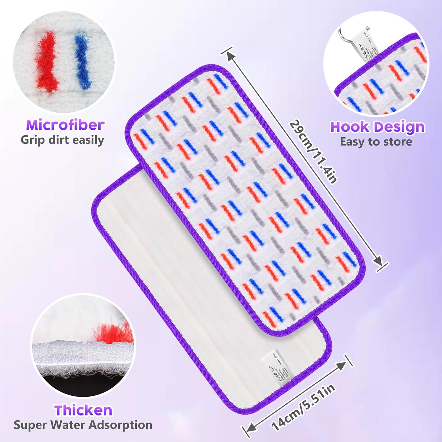 6 Almohadillas Reutilizables para Mopa Swiffer WetJet UMAYCOOL