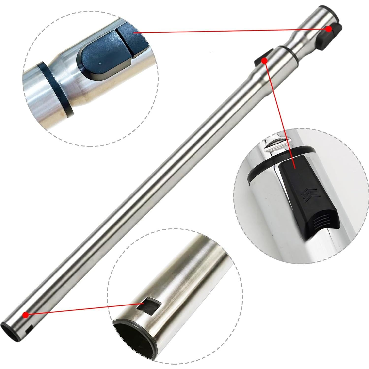 Tubo Telescópico Metal EZ SPARES 35mm para Aspiradoras Miele