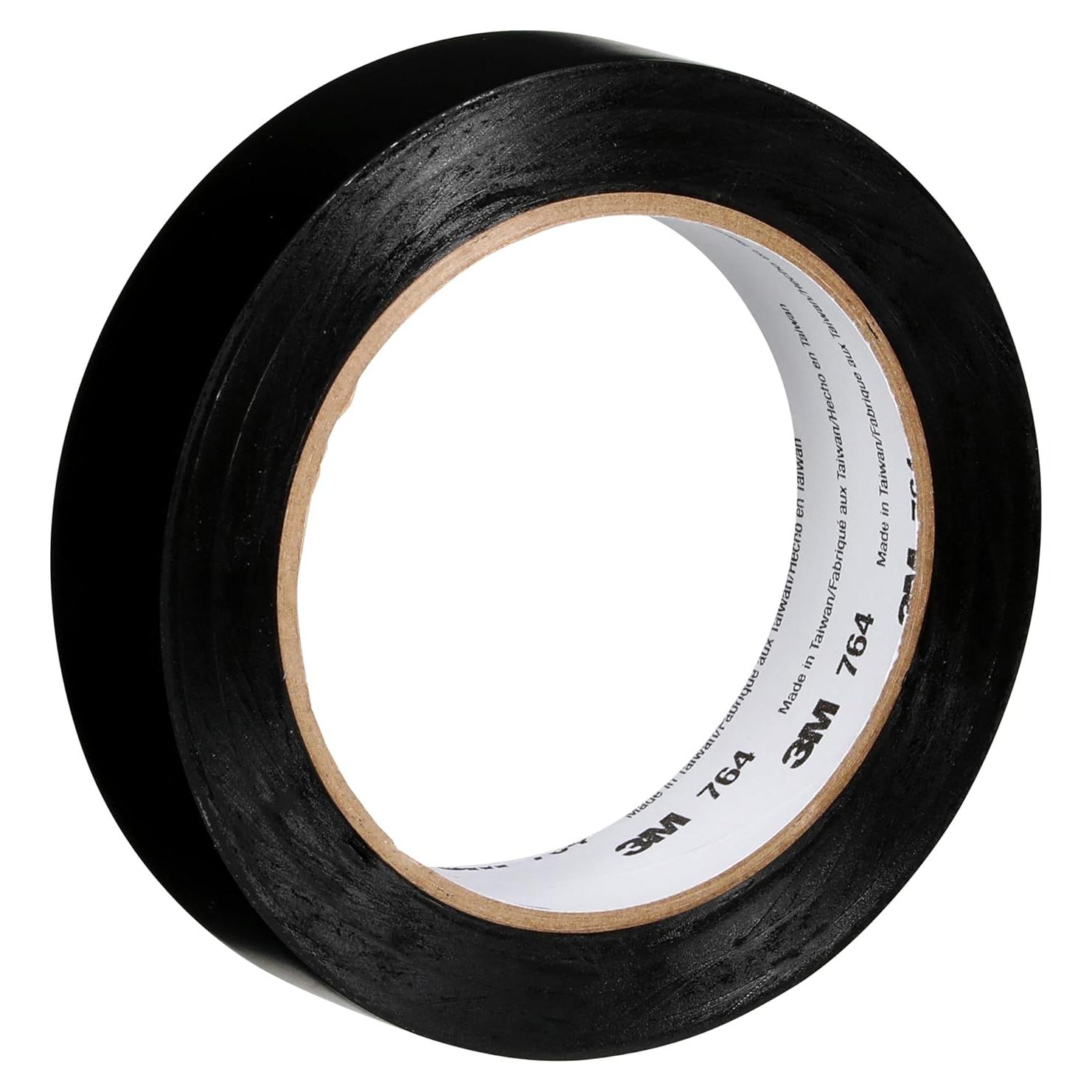 Cinta de Vinilo 3M 764, 5 cm x 32.9 m, Negro, Uso General