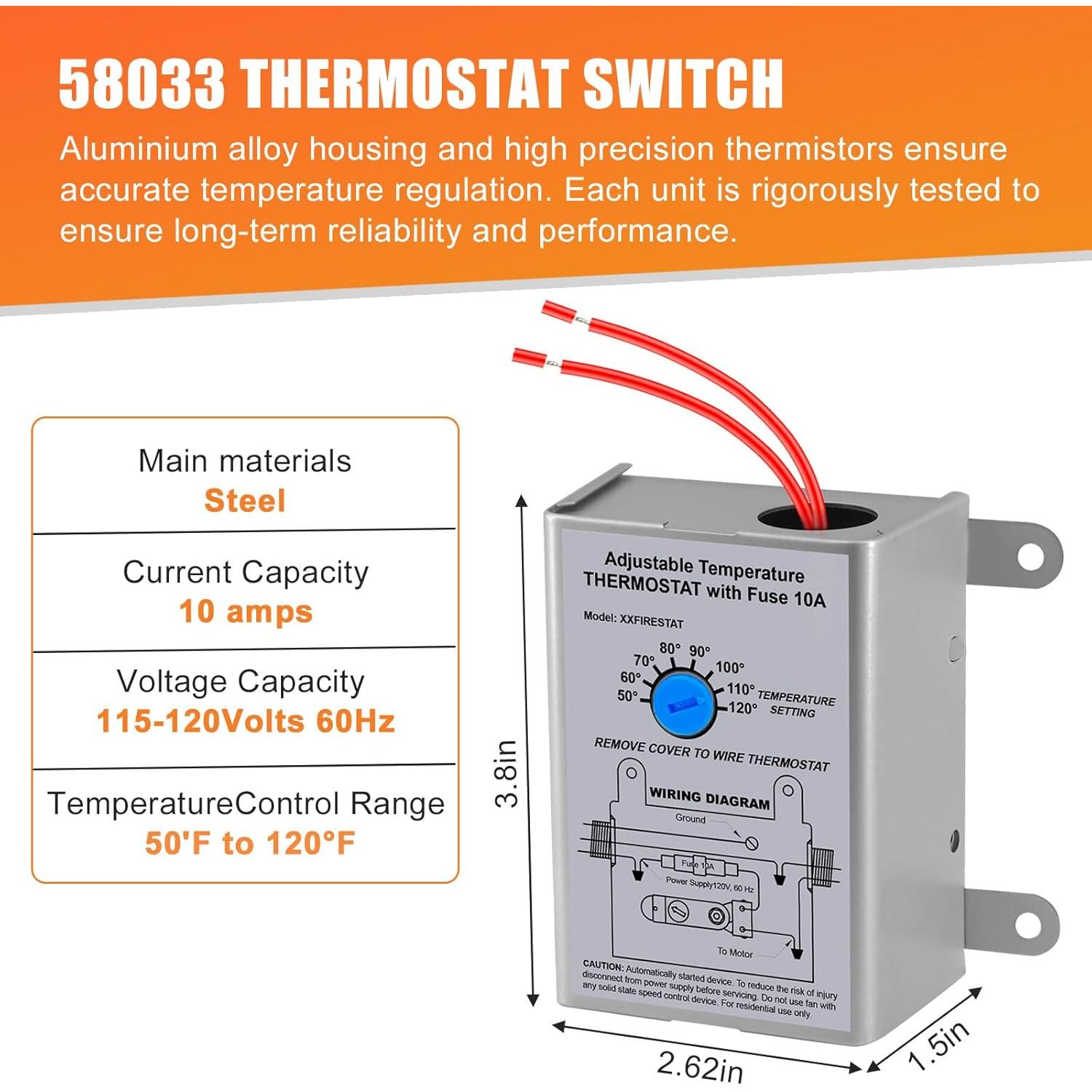 Termostatos Programables Folosem 58033 - Paquete de 2, 10A