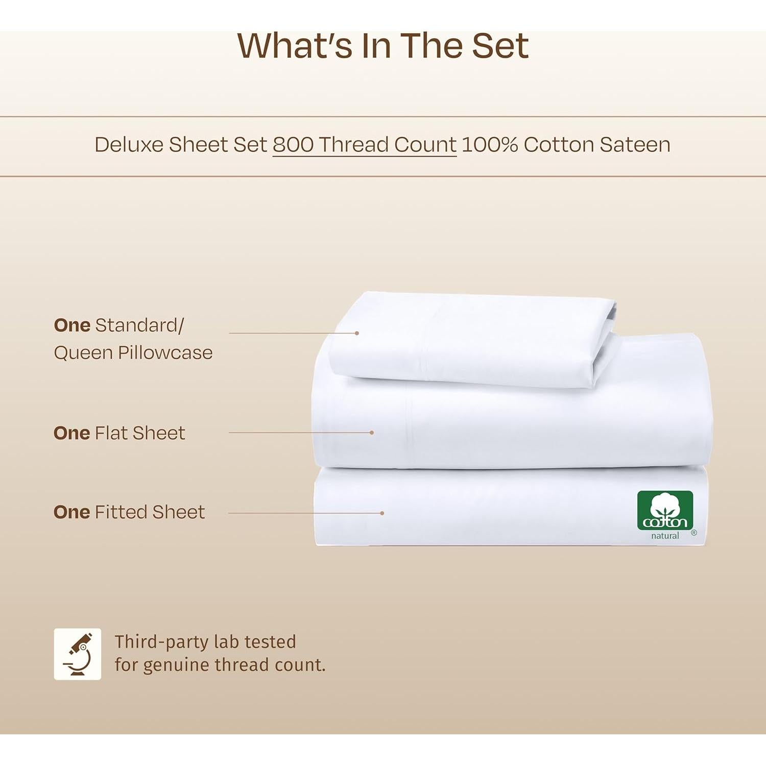 Conjunto de Sábanas Twin California Design Den 800 Hilos Algodón Satén