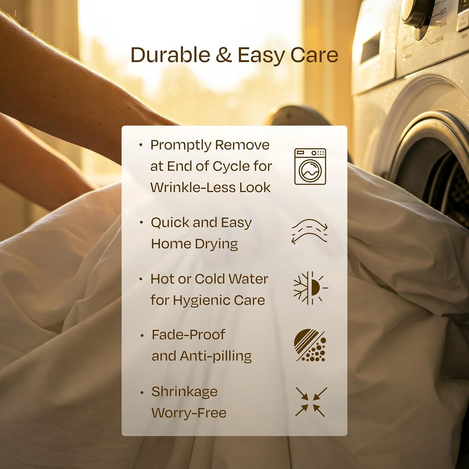 Conjunto de Sábanas Twin California Design Den 800 Hilos Algodón Satén