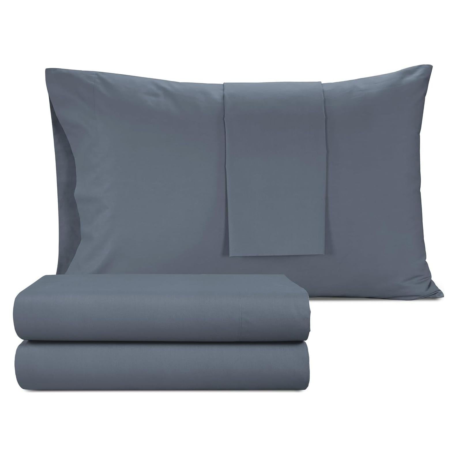 Juego de Sábanas Individual 100% Algodón Egipcio IZOD - Pizarra Azul