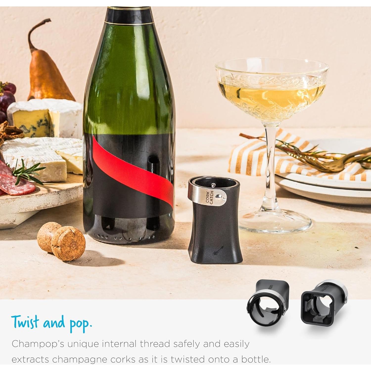 Abridor de Botellas de Champán Dreamfarm Champop Negro 2024