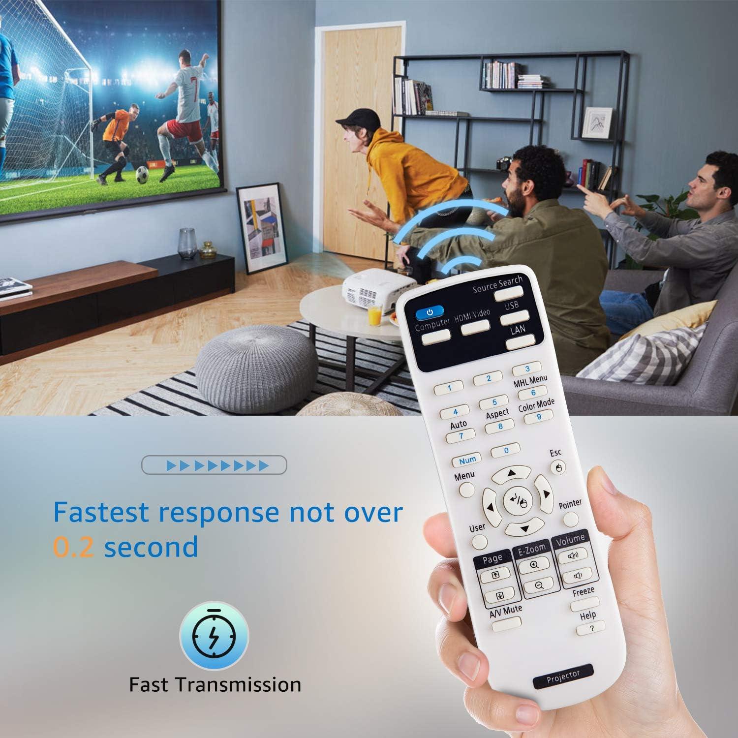 Control Remoto OMAIC para Proyectores Epson - Compatible con Powerlite, Home Cinema, EB, EX, VS, EMP