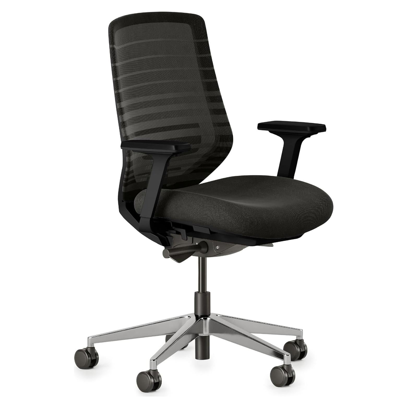 Silla Ergonómica Branch Todo Negro - Ajustable, Soporte Lumbar