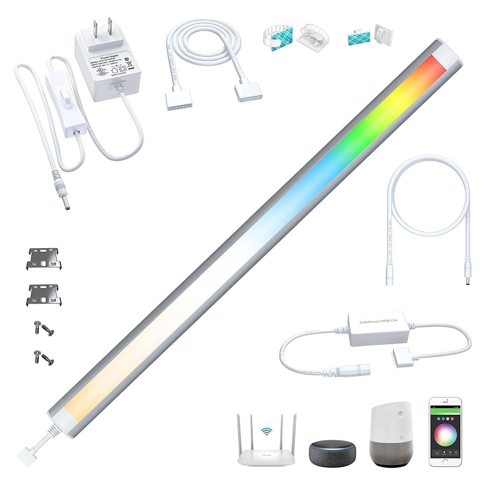 Barra de Luz LED LAMPAOUS CabiSmart RGBCW 30.48 cm Ajustable