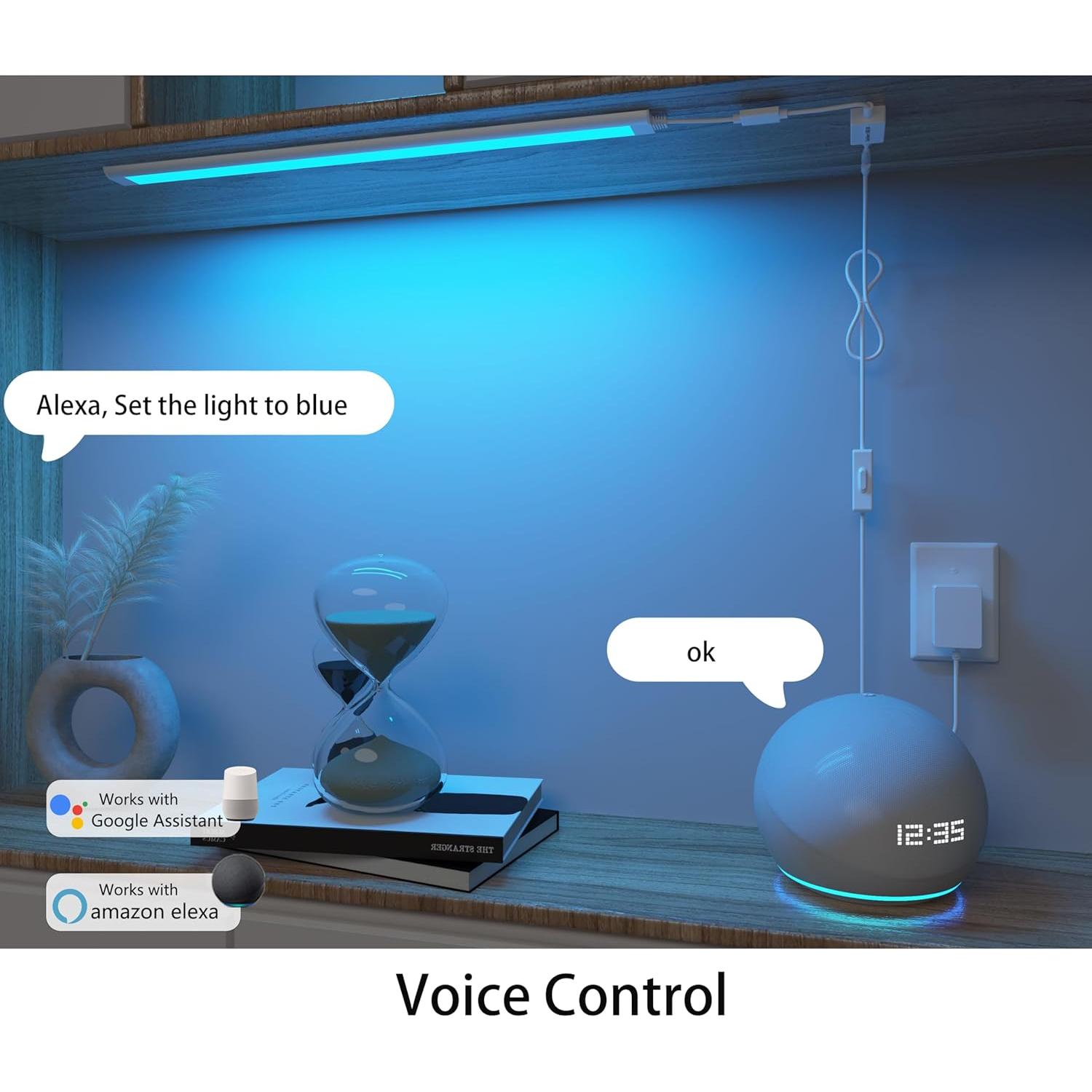 Barra de Luz LED LAMPAOUS CabiSmart RGBCW 30.48 cm Ajustable