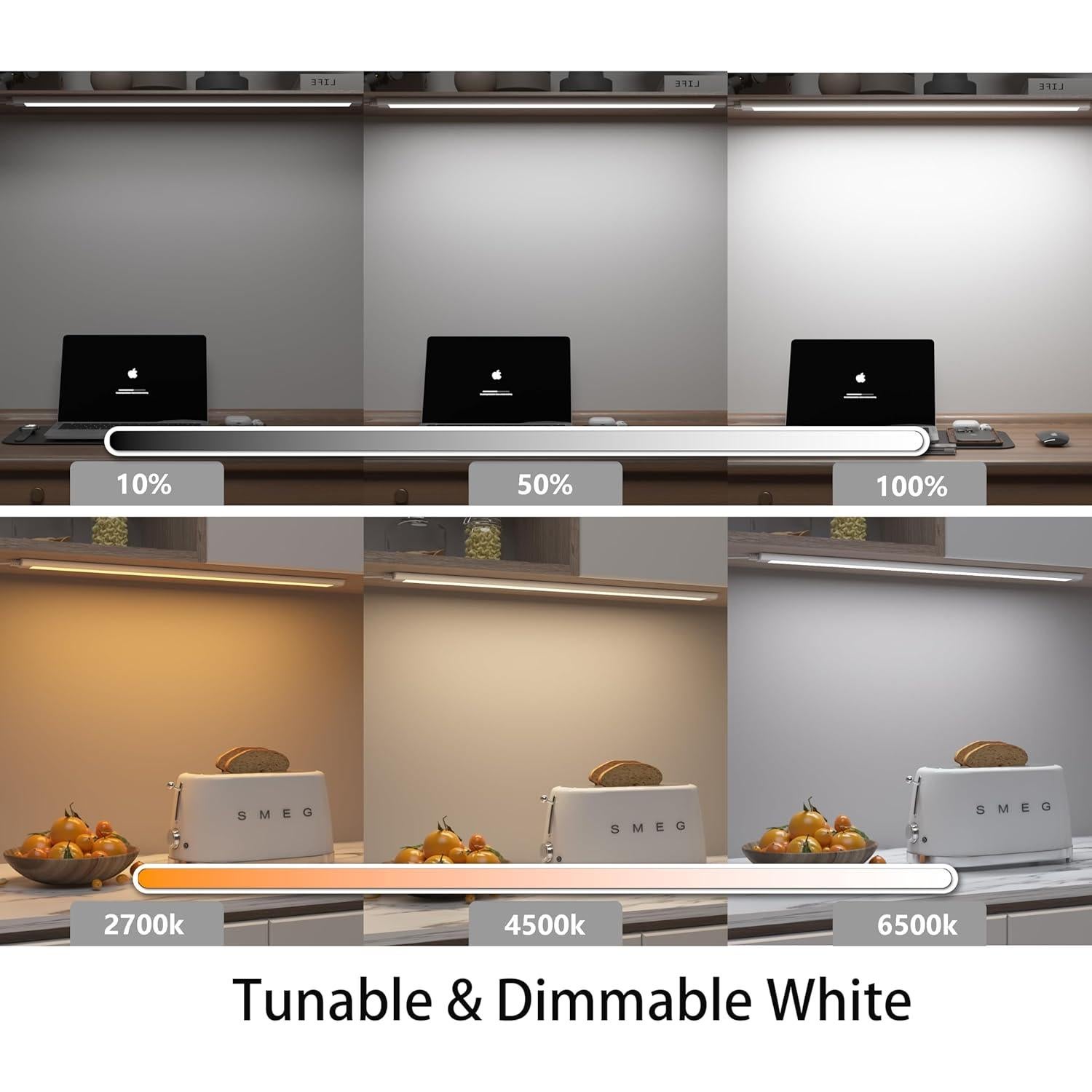 Barra de Luz LED LAMPAOUS CabiSmart RGBCW 30.48 cm Ajustable