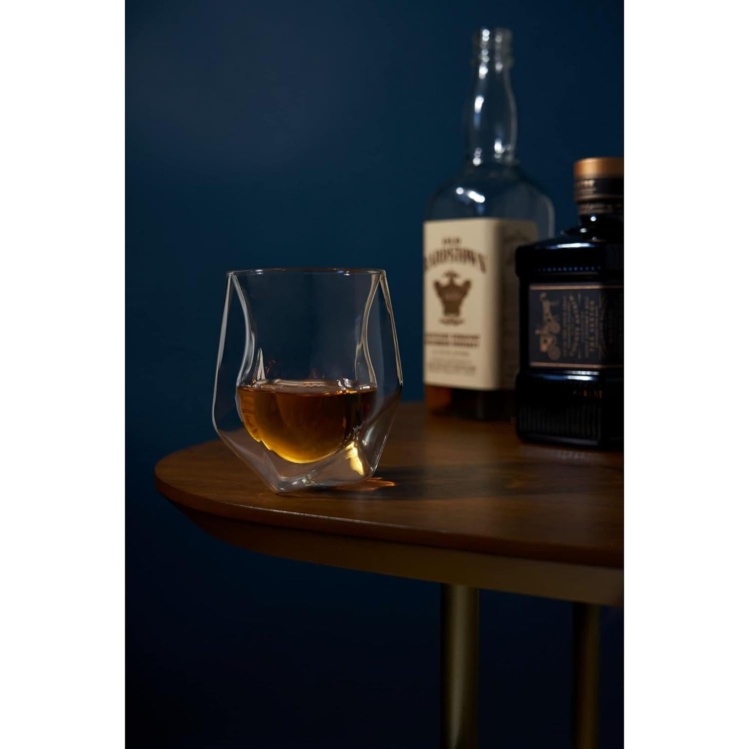 Vaso de Whisky Aerador Viski Doble Pared 207 ml Apto Lavavajillas