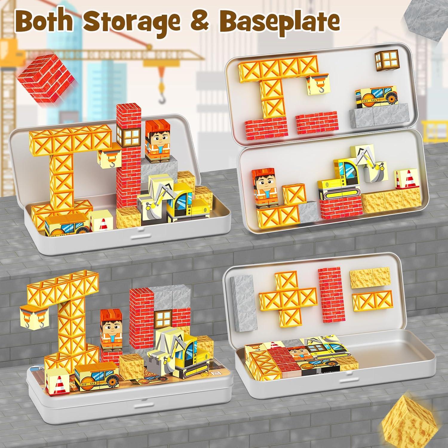 Bloques Magnéticos Gamcrown 35 Piezas Juguete Educativo STEM