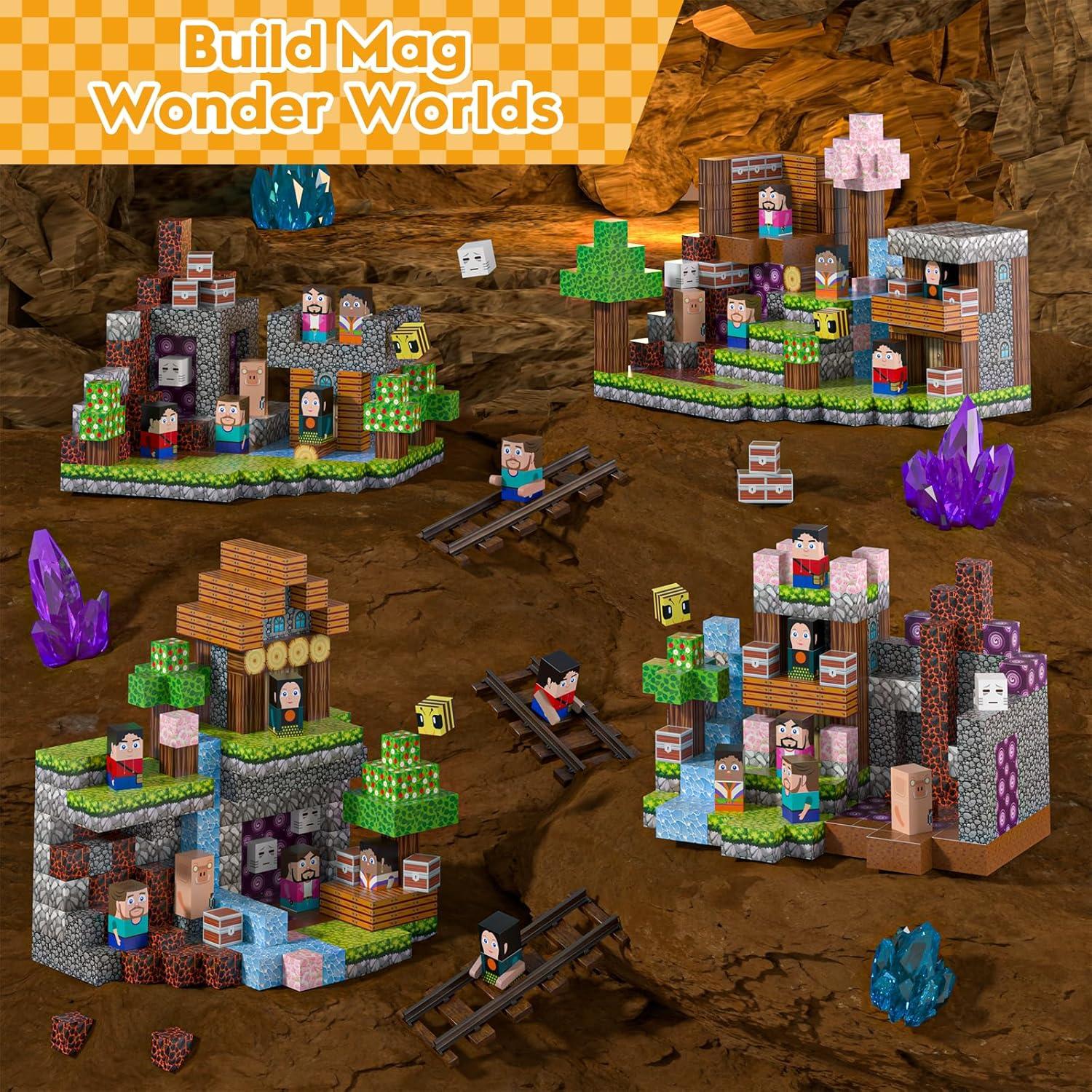 Bloques Magnéticos Gryxpox 100 Piezas Mundo de Aventura