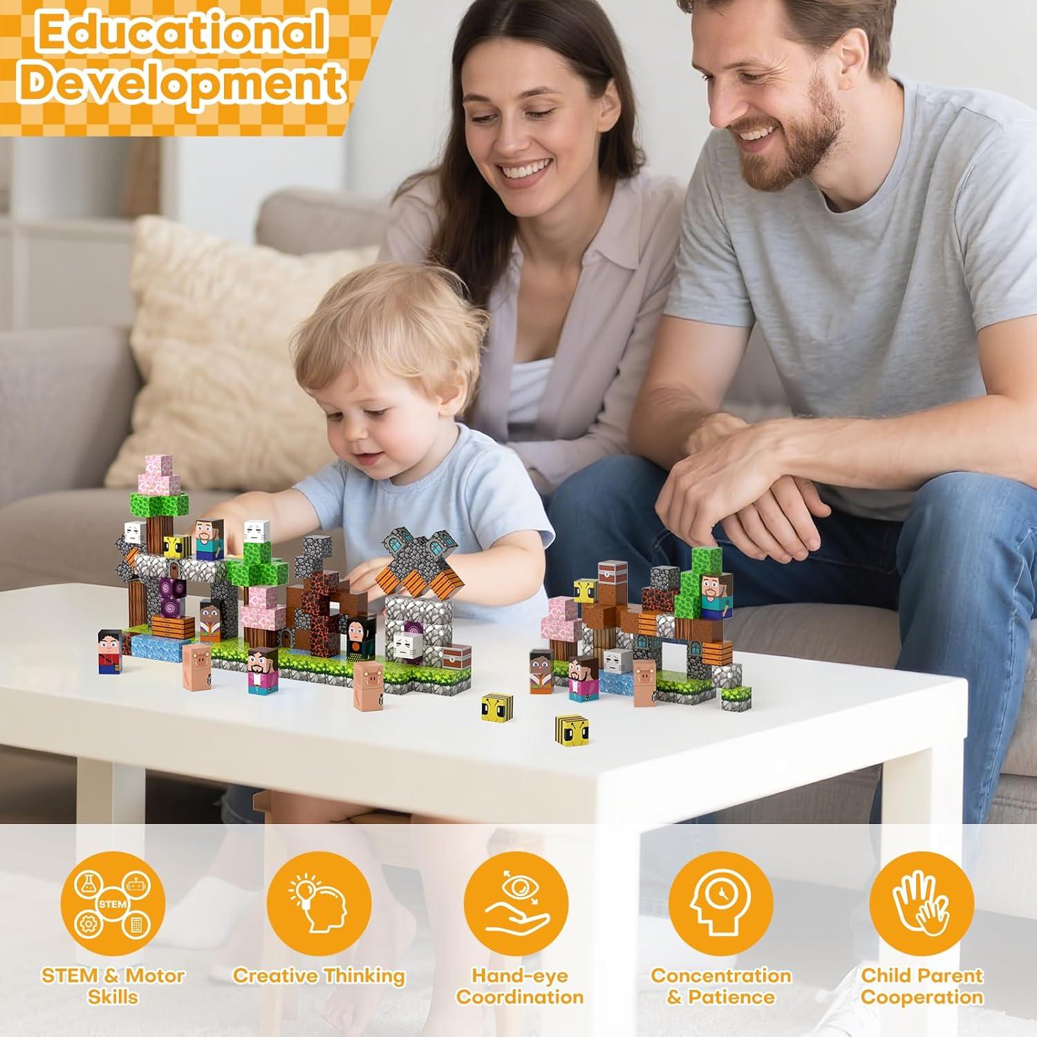 Bloques Magnéticos Gryxpox 100 Piezas Mundo de Aventura