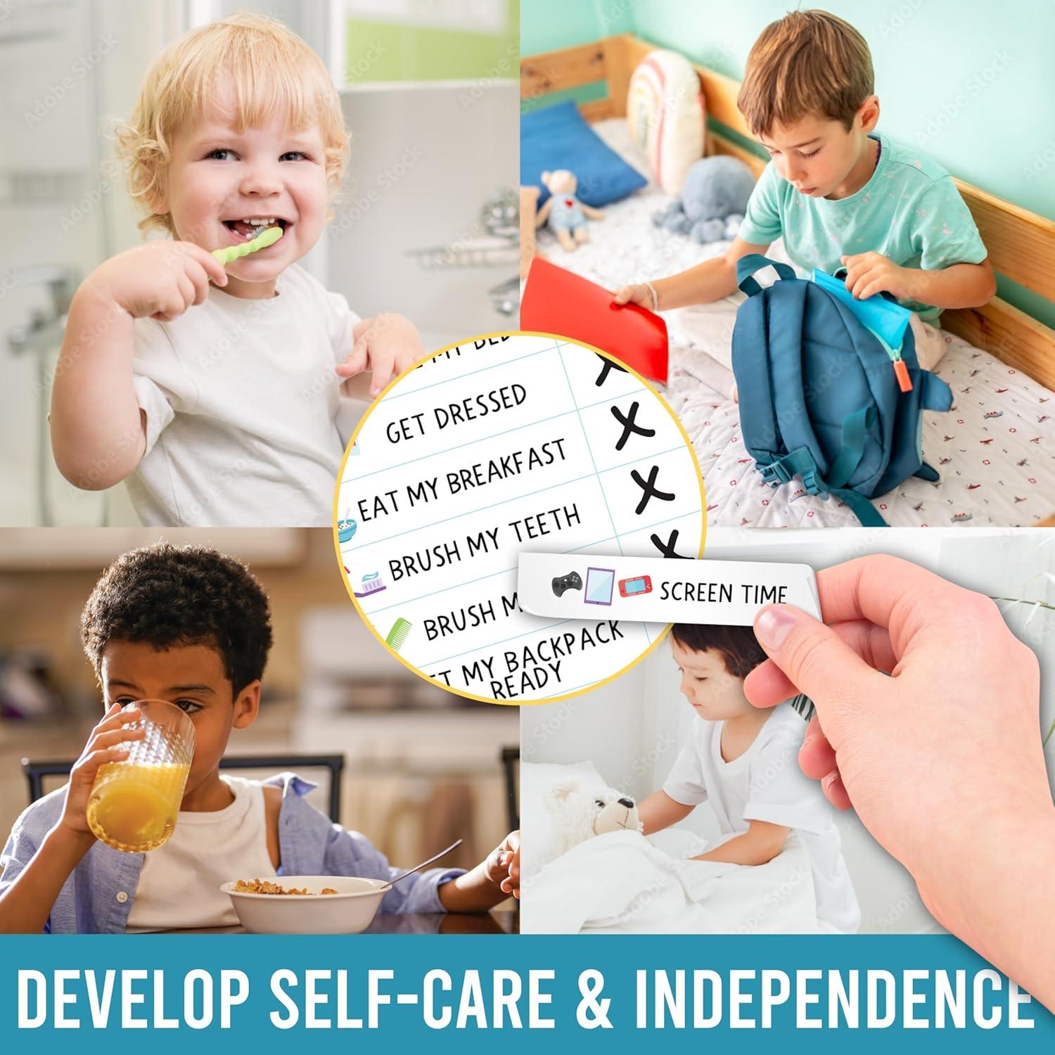 Gráfico Magnético de Rutina Matutina y Nocturna Hadley 20x25 cm