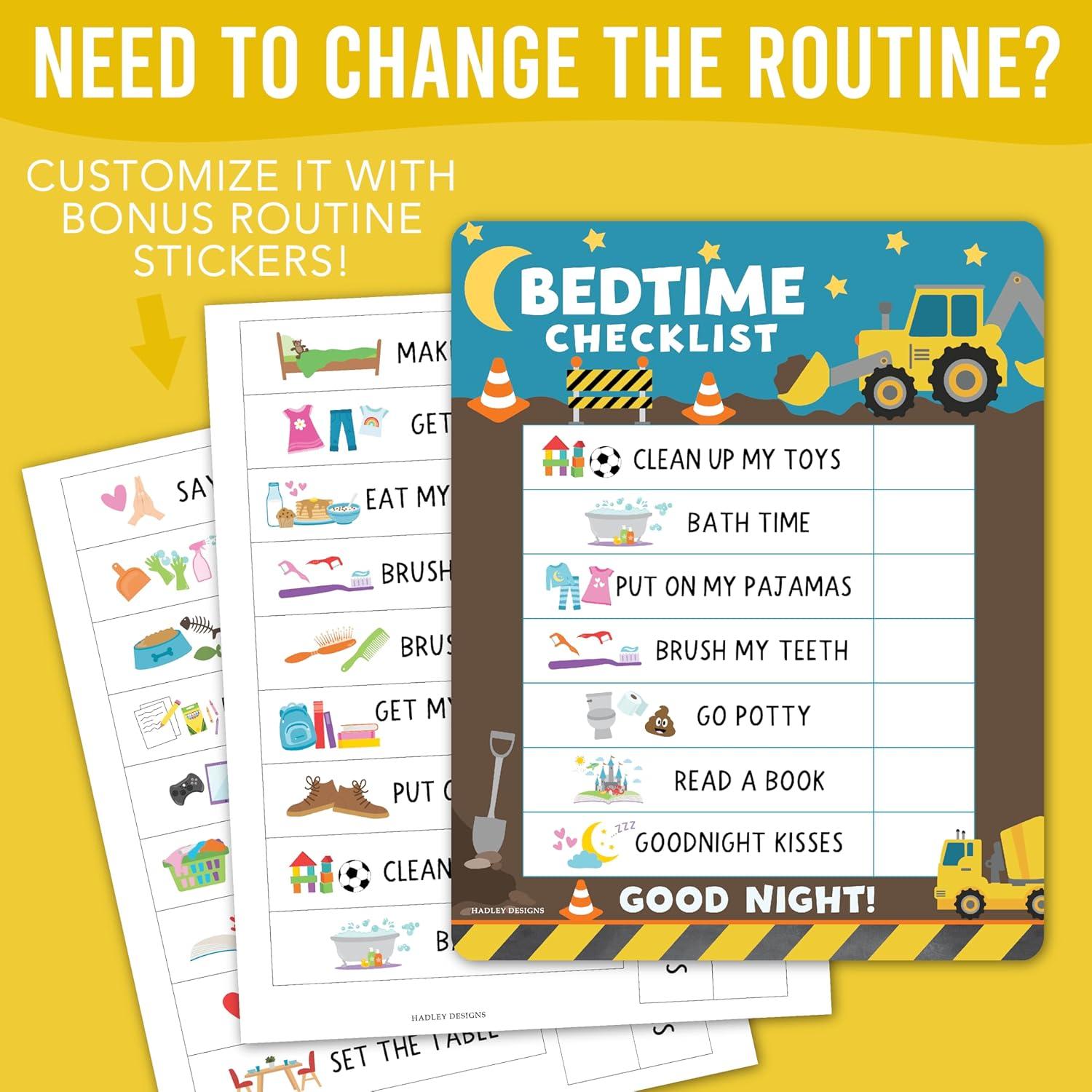 Gráfico Magnético de Rutina Matutina y Nocturna Hadley 20x25 cm