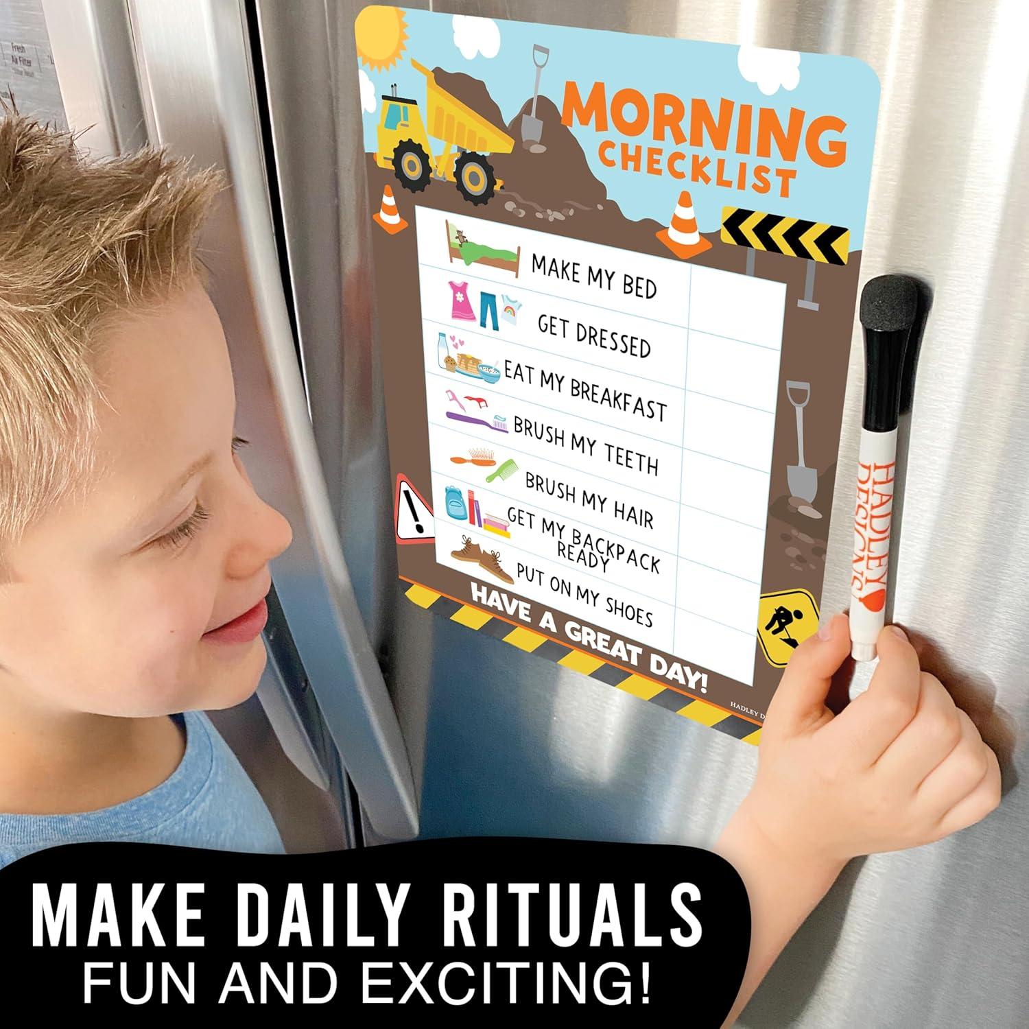 Gráfico Magnético de Rutina Matutina y Nocturna Hadley 20x25 cm