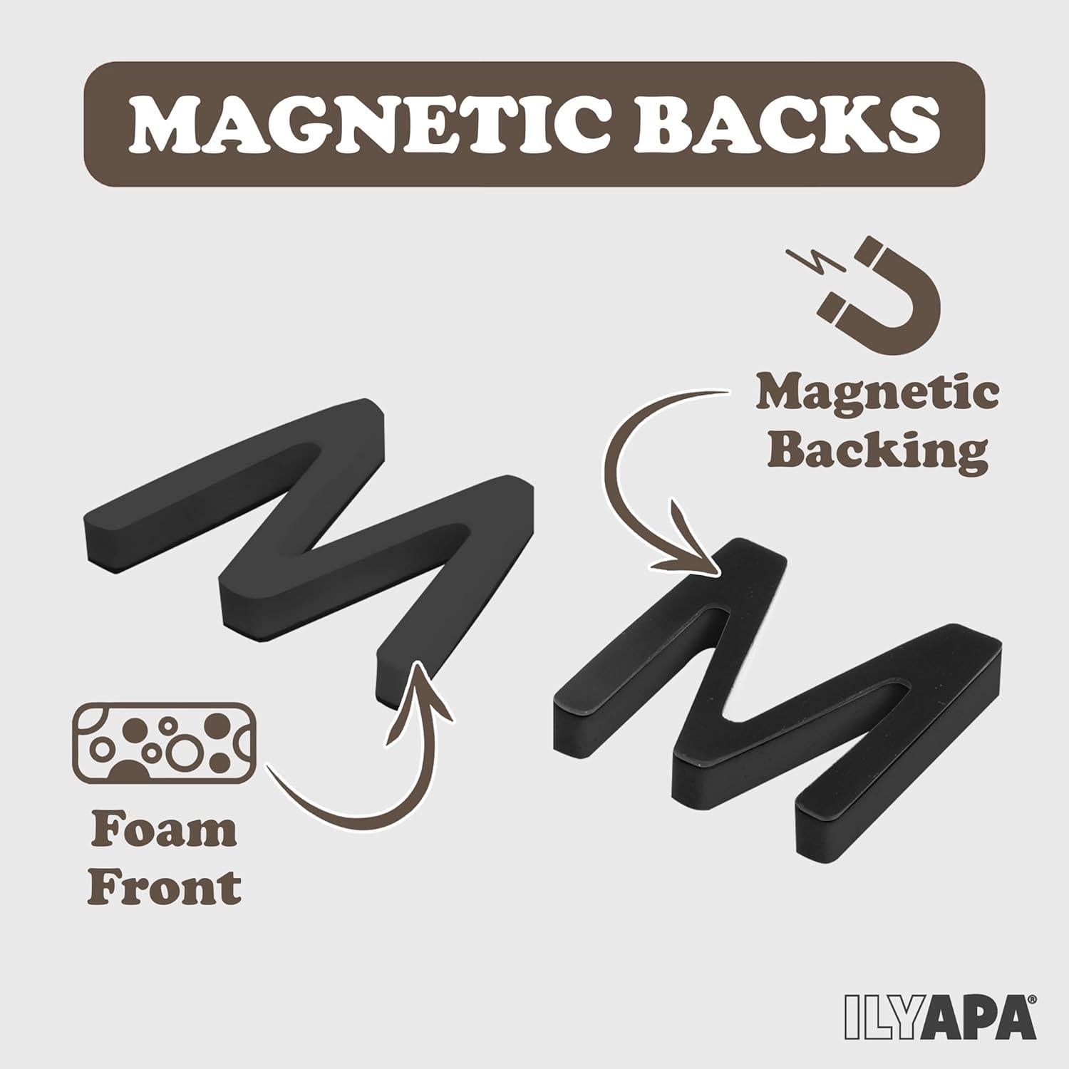 Imanes Alfabéticos Ilyapa 167 Piezas EVA para Pizarra y Nevera