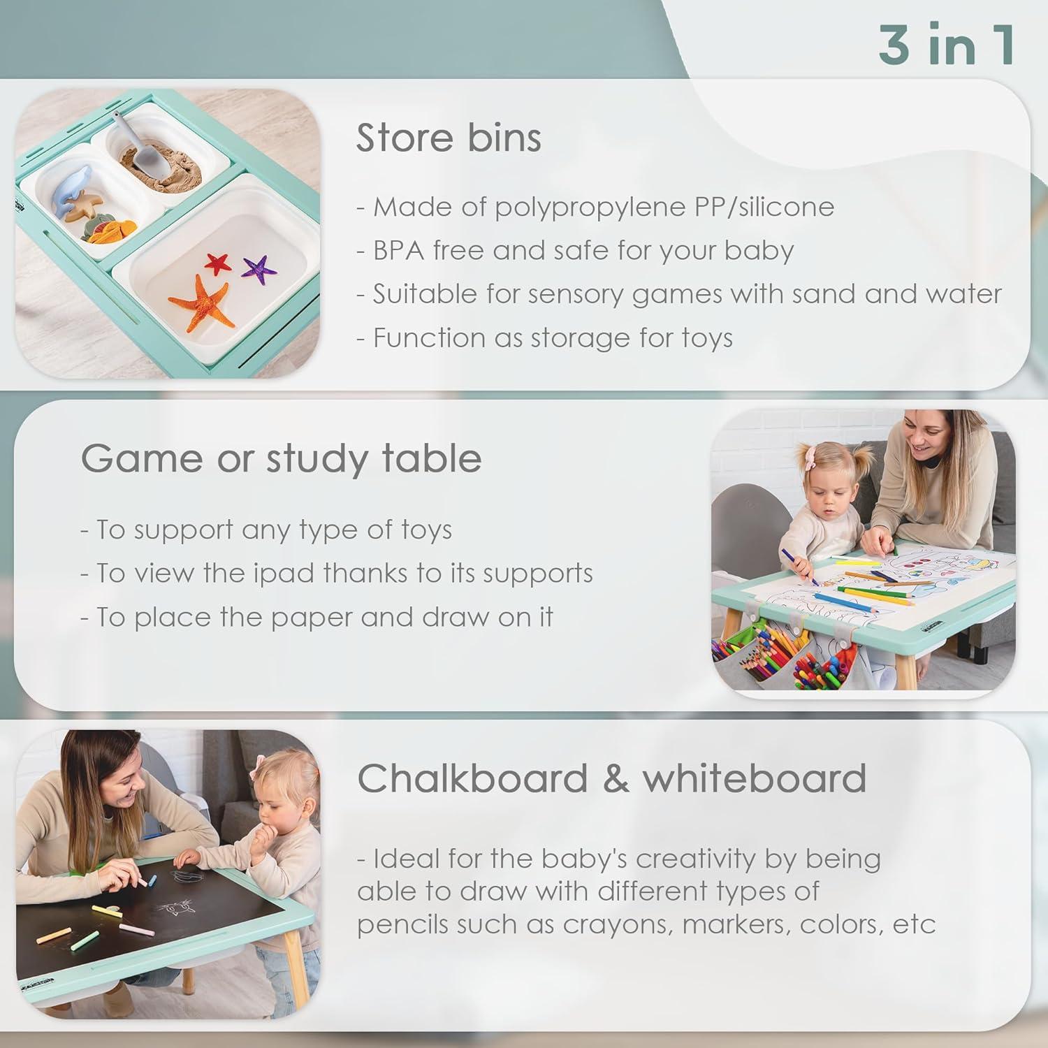 Mesa Sensorial Twinkle Little Toes Verde 1 Unidad