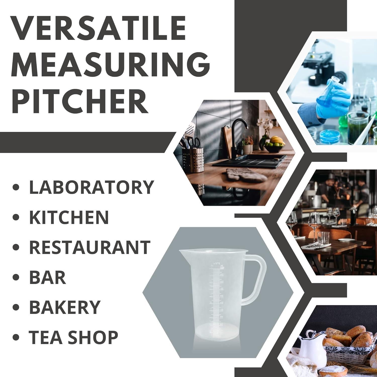 Jarra Medidora Graduada de Plástico AppleTofu 1 Litro