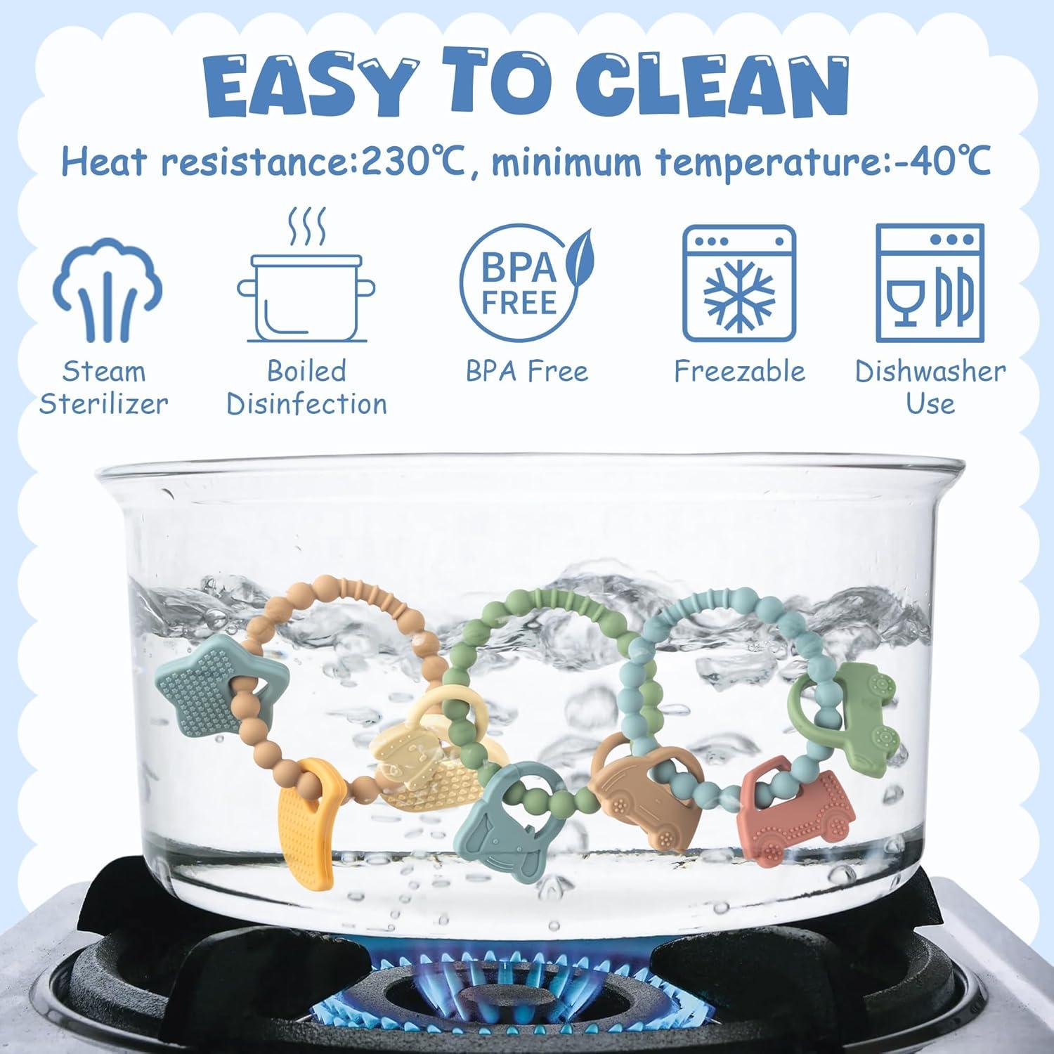 Juguetes de Dentición de Silicona 2ooya - 3 Piezas Animales