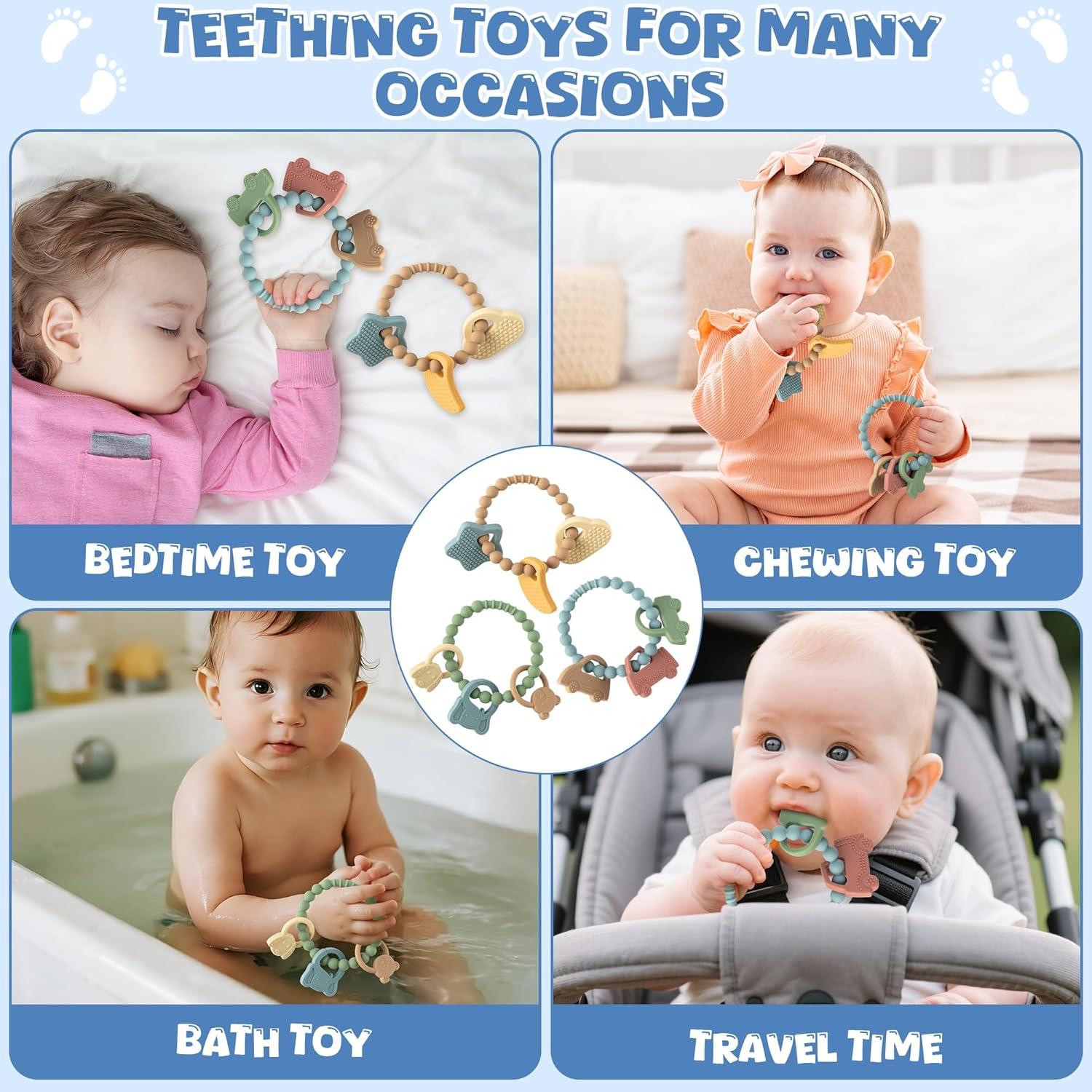 Juguetes de Dentición de Silicona 2ooya - 3 Piezas Animales