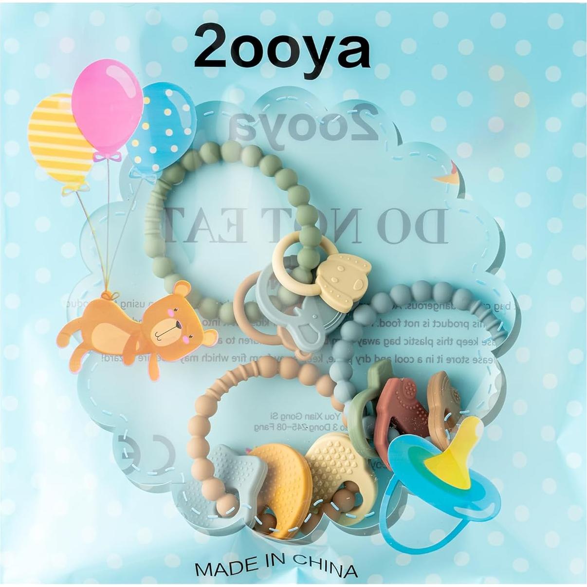 Juguetes de Dentición de Silicona 2ooya - 3 Piezas Animales