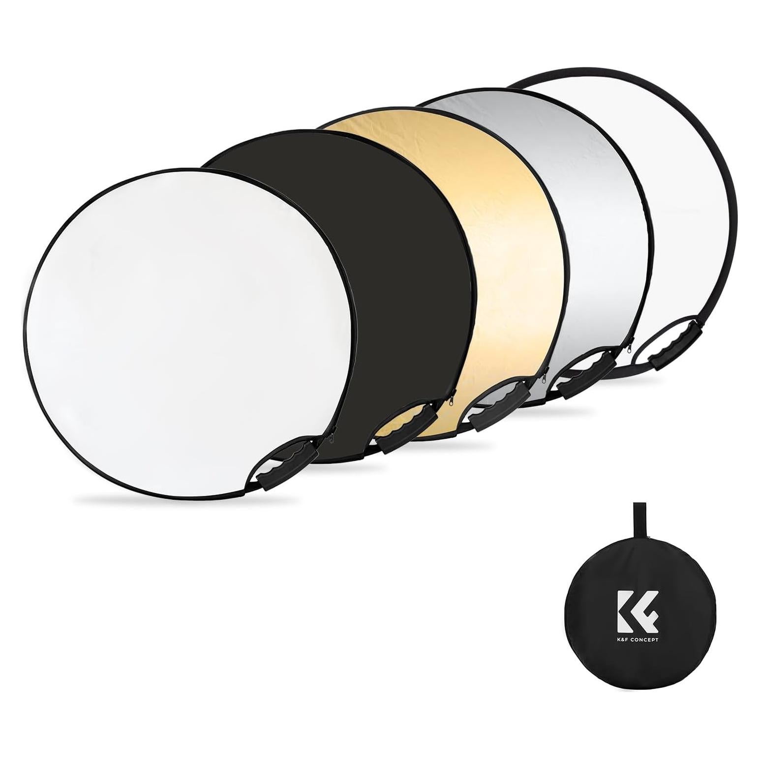 Reflector de Luz 5-en-1 K&F CONCEPT 60cm Plegable Portátil