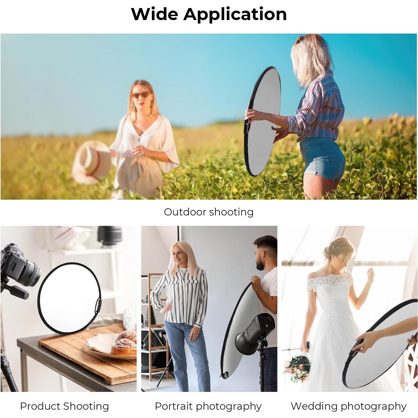 Reflector de Luz 5-en-1 K&F CONCEPT 60cm Plegable Portátil