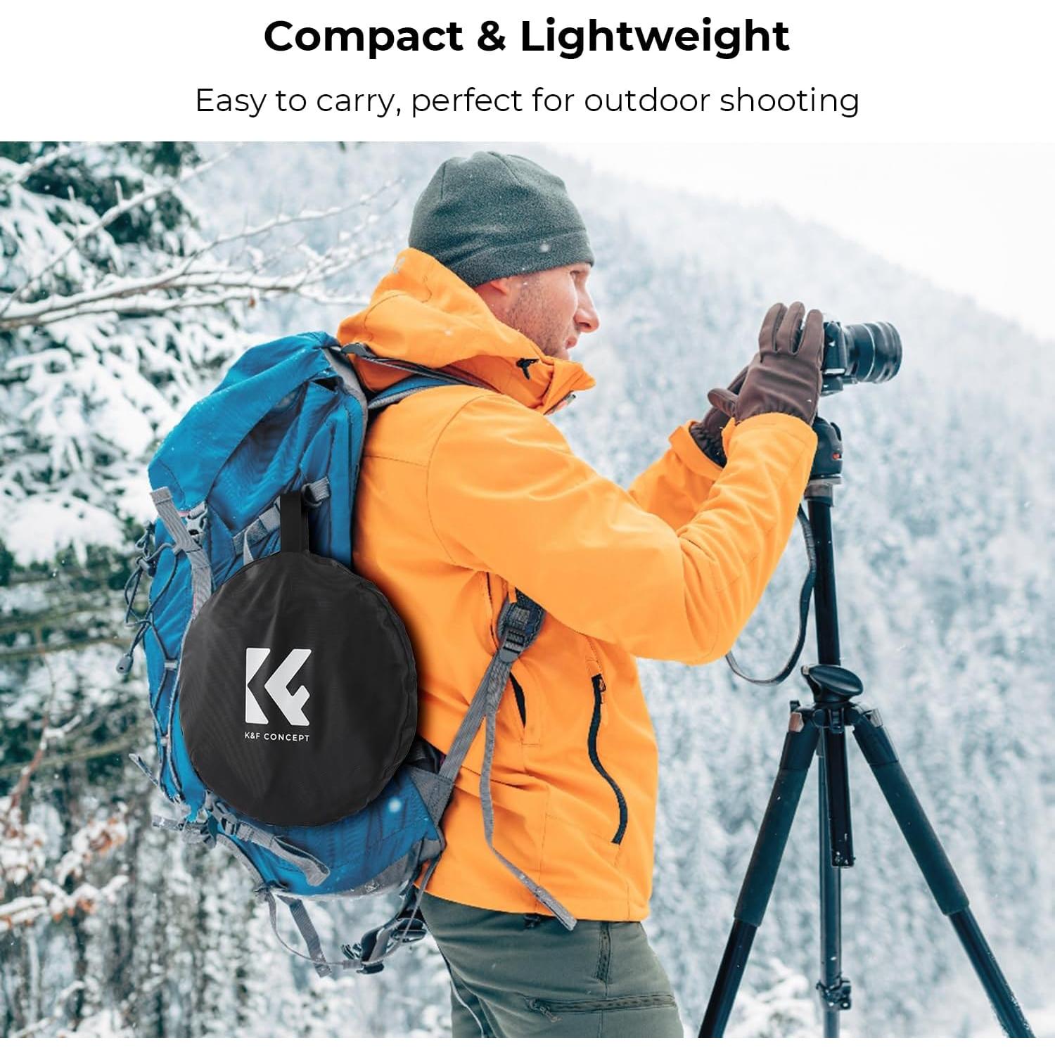 Reflector de Luz 5-en-1 K&F CONCEPT 60cm Plegable Portátil