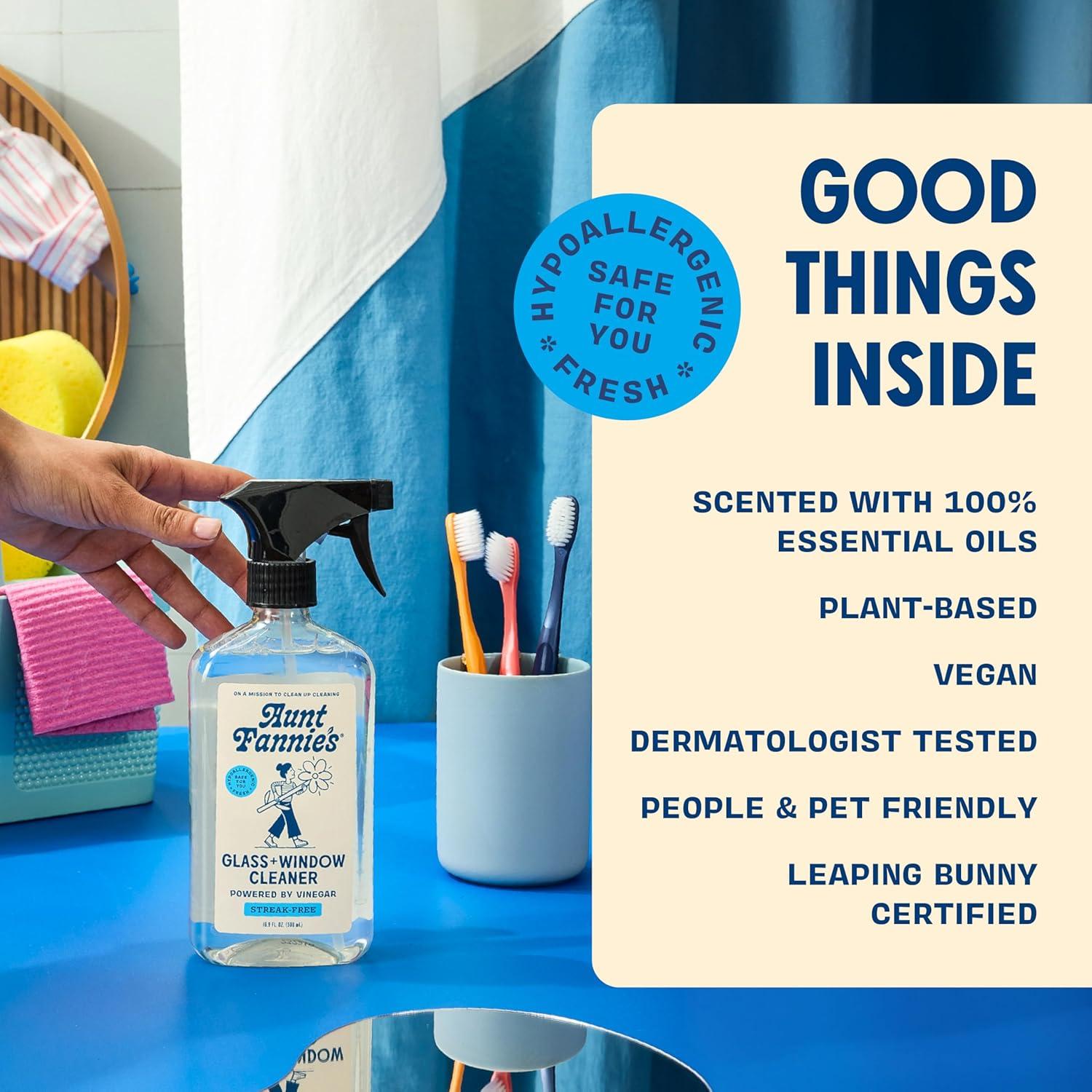 Spray de Limpieza de Vidrios y Ventanas Aunt Fannie 500ml