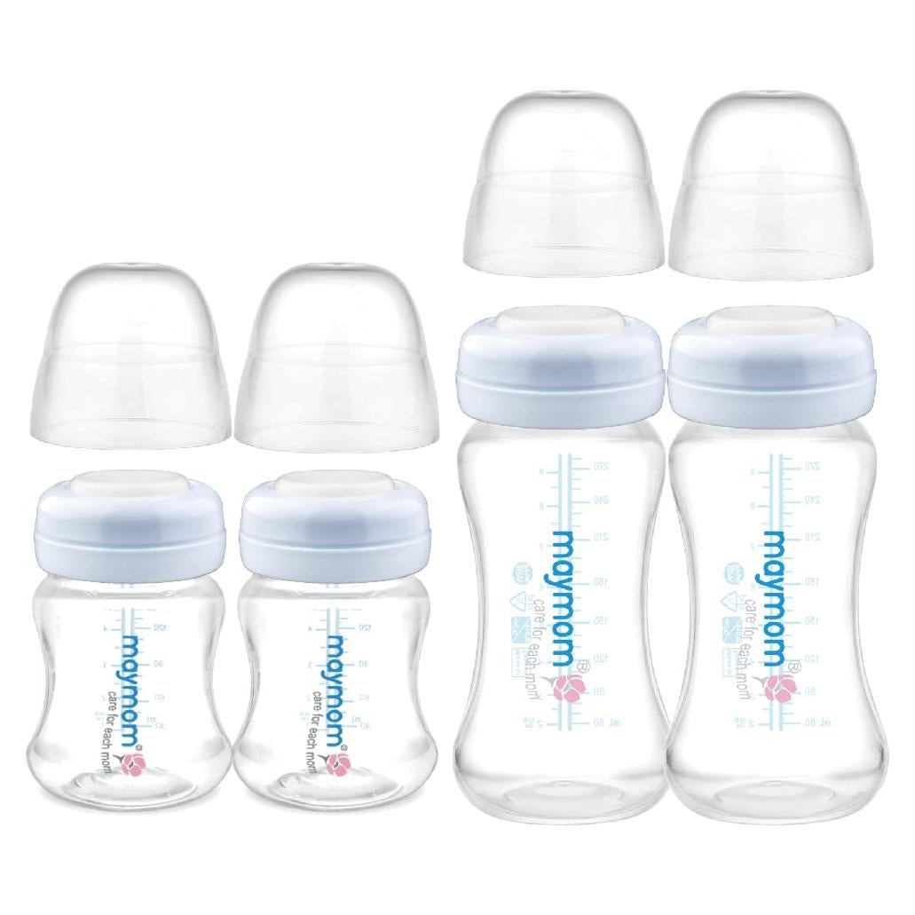 Botellas de Almacenamiento de Leche Maymom 4.7oz y 9oz, 4 Piezas