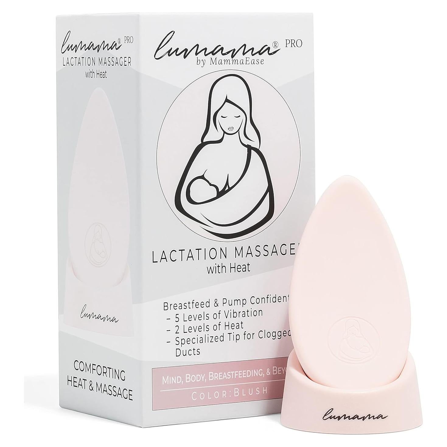 Masajeador de Lactancia Lumama Pro MammaEase - Silicona Rosa