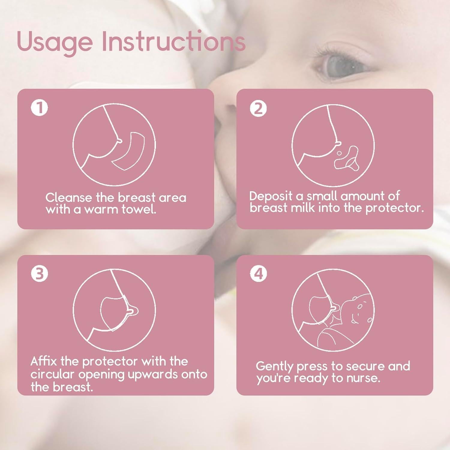 Protectores de Pezones LUXEMUM 20mm Silicona BPA Libre 2 Unidades