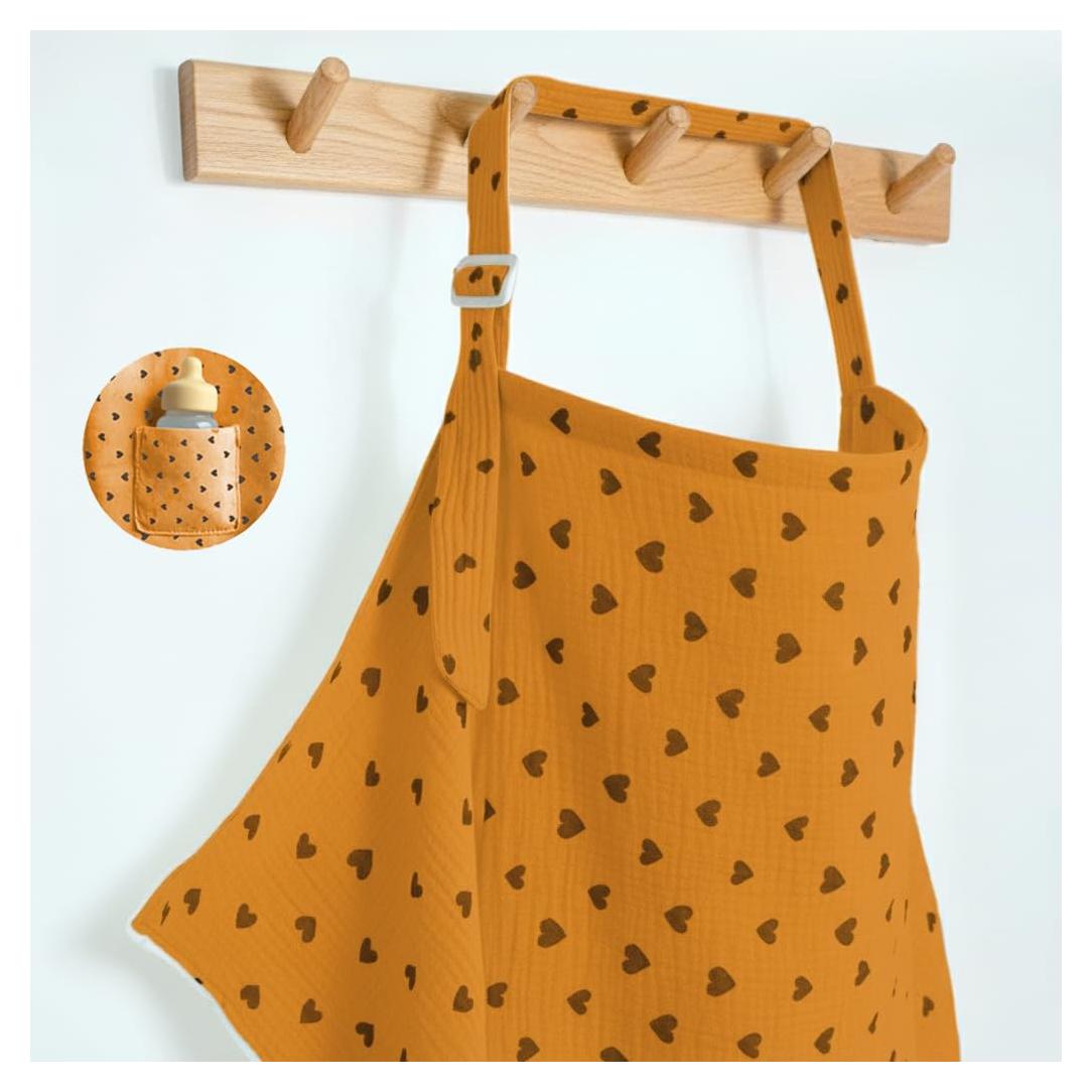 Cubierta de Lactancia MUGVELL Muselina Algodón 110x66 cm